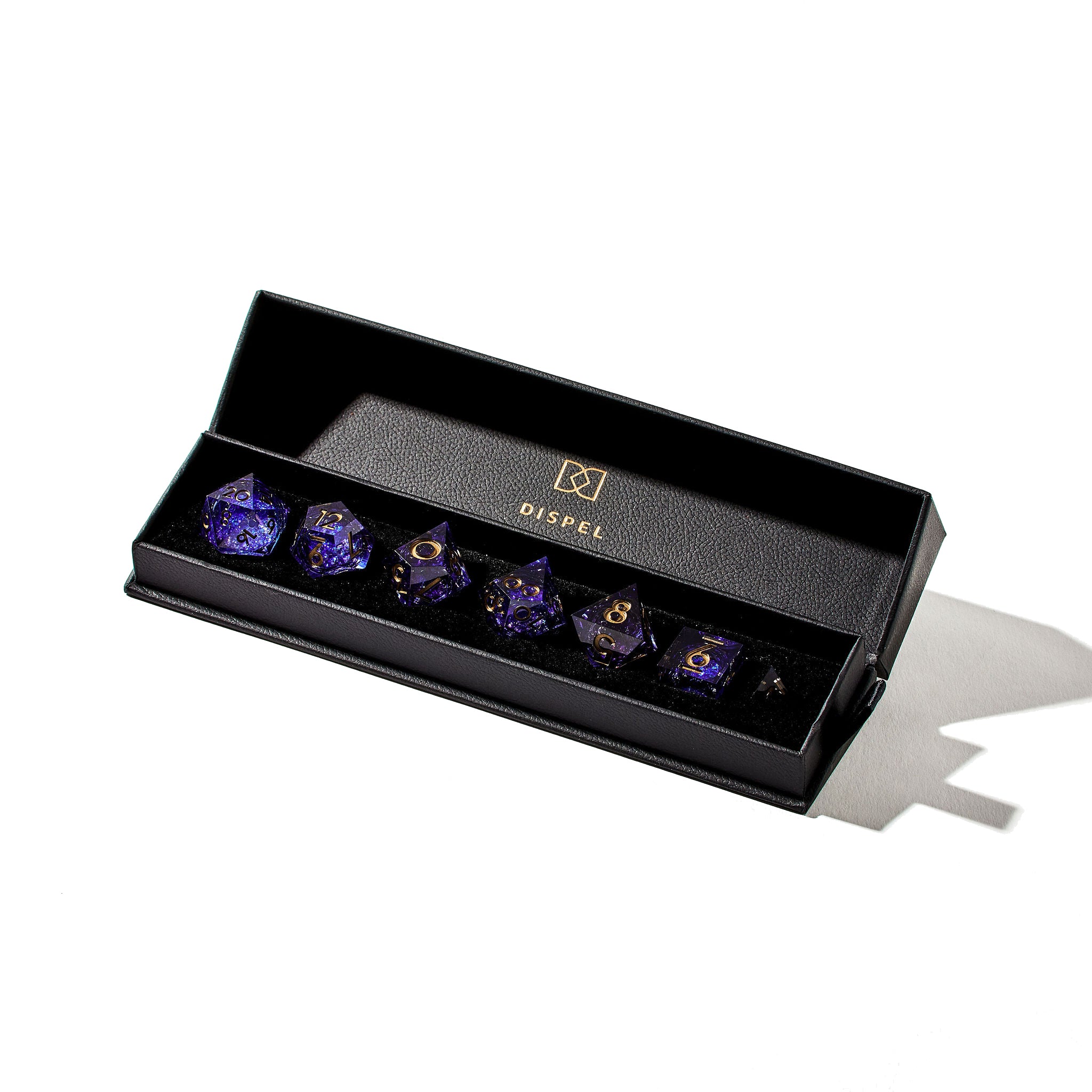 The Weave 7-Piece Liquid Core Dice Set - Dispel Dice - Premium DnD Dice & Accessories # #