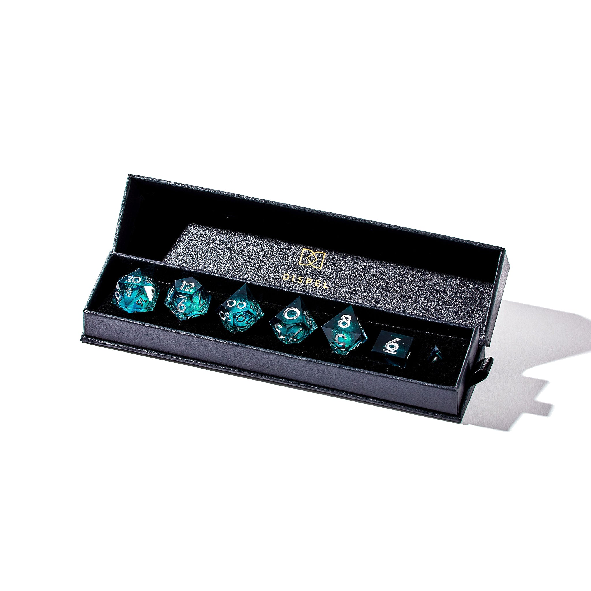 Frozen Heart Liquid Core 7-Piece Dice Set - Dispel Dice - Premium DnD Dice & Accessories # #