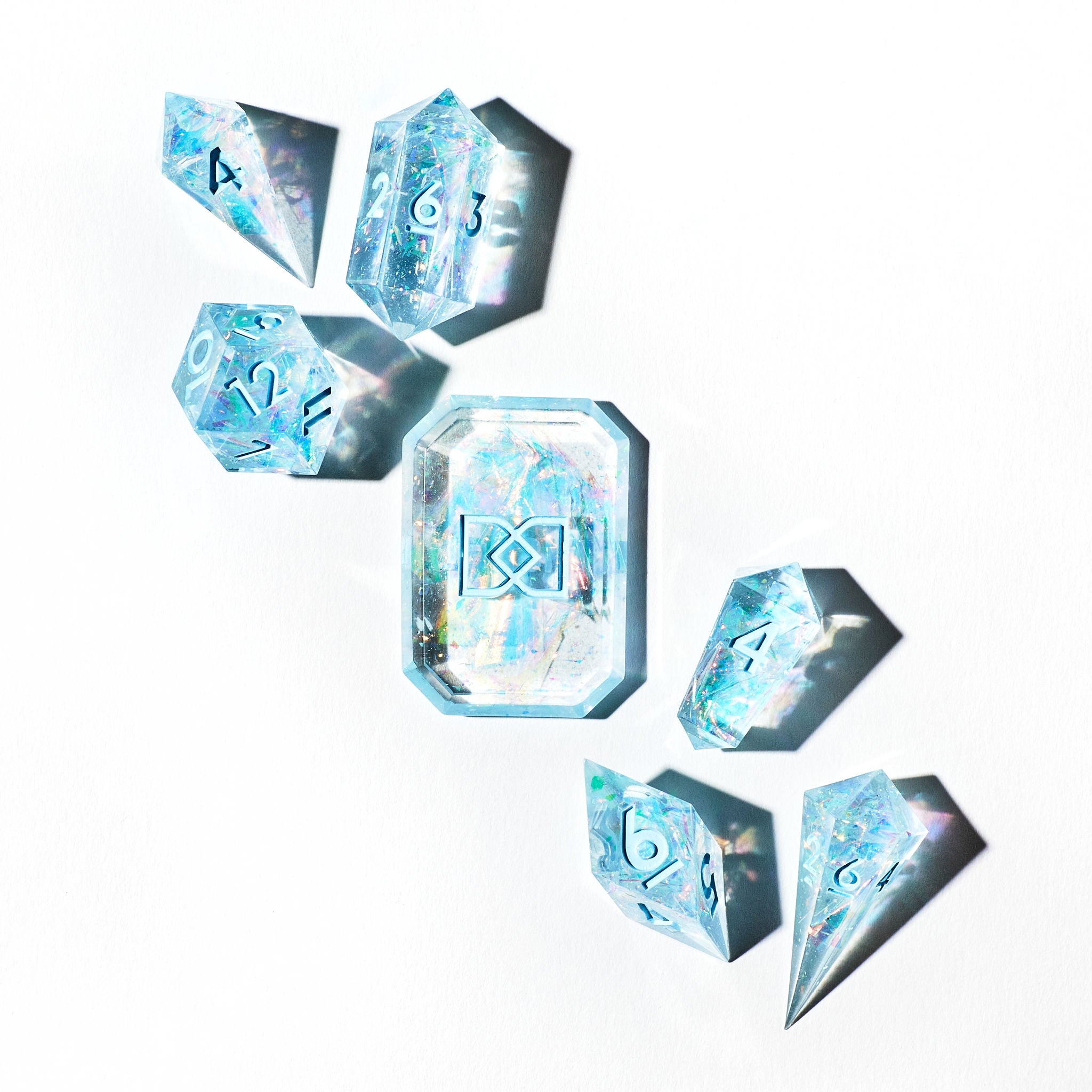 Girl's Best Friend 7-Piece Jewel Shape Dice Set