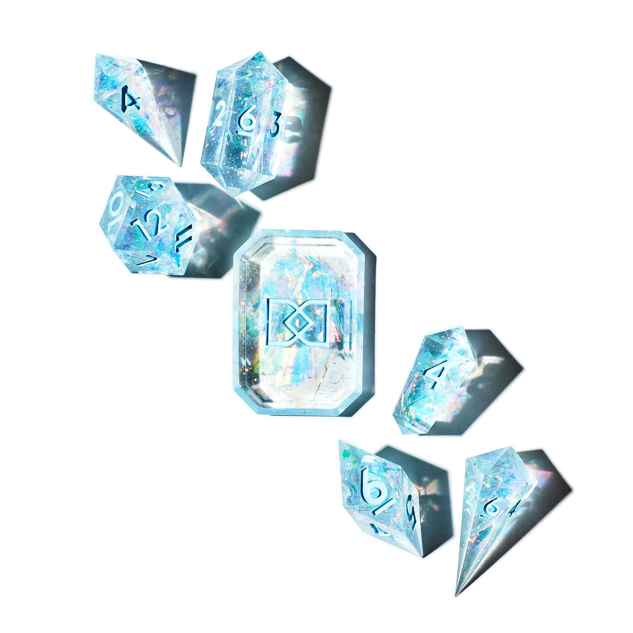 Girl's Best Friend 7-Piece Jewel Shape Dice Set