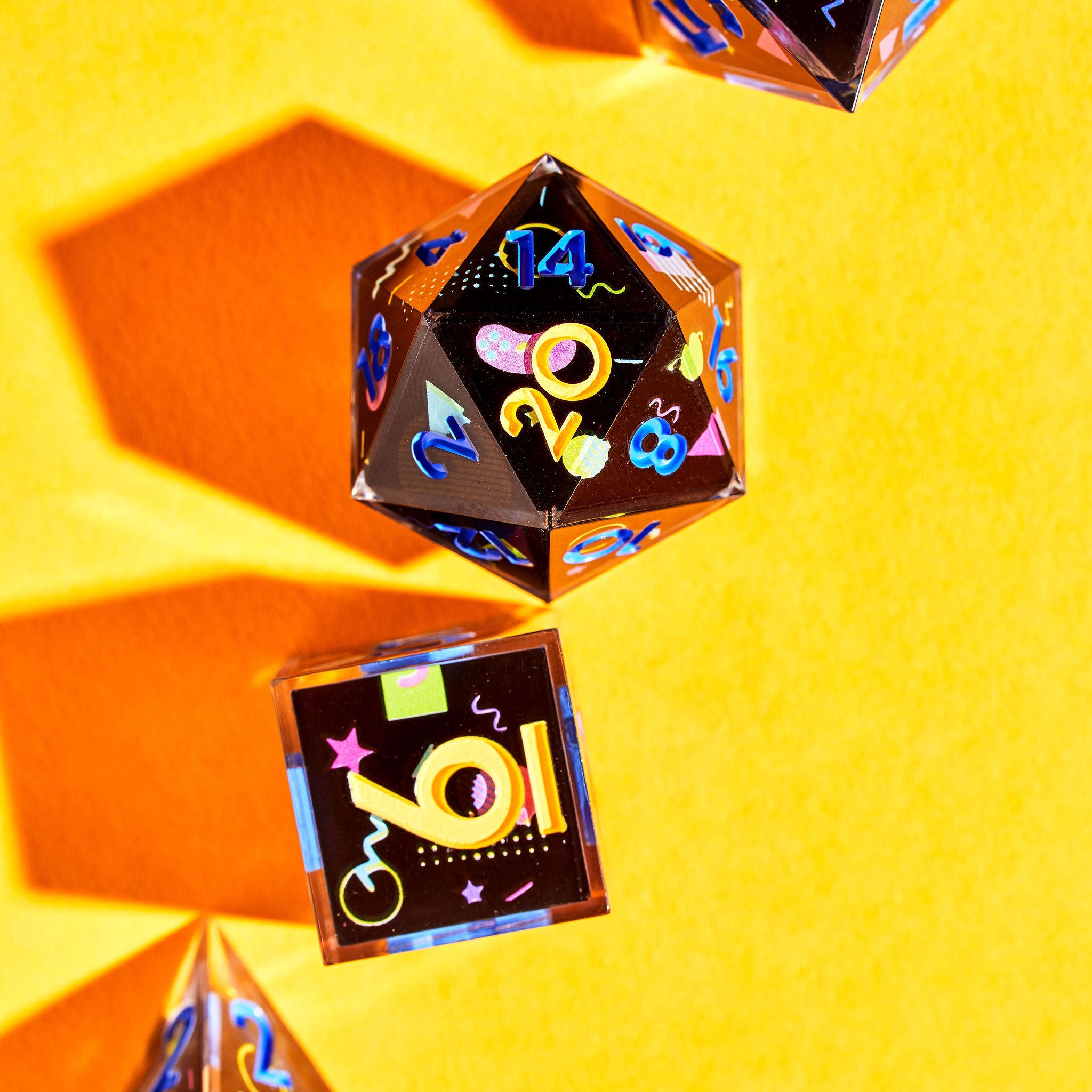 The Power Glove 7-Piece Iconic Dice Set - Dispel Dice - Premium DnD Dice & Accessories # #