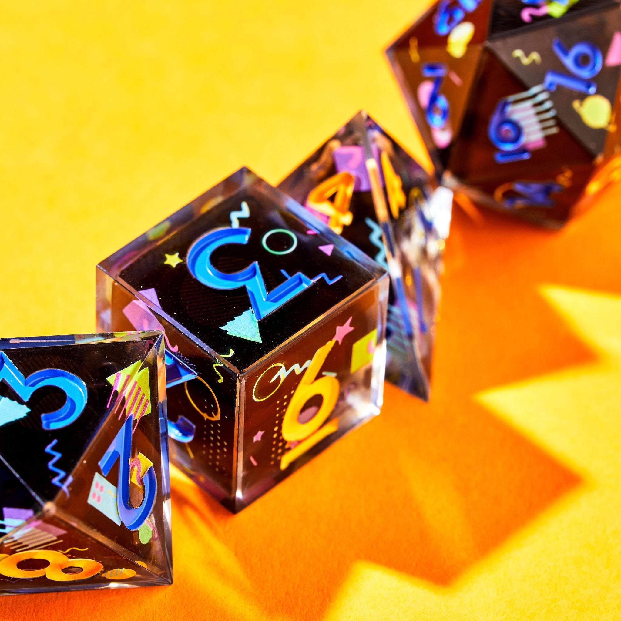 The Power Glove 7-Piece Iconic Dice Set - Dispel Dice - Premium DnD Dice & Accessories # #