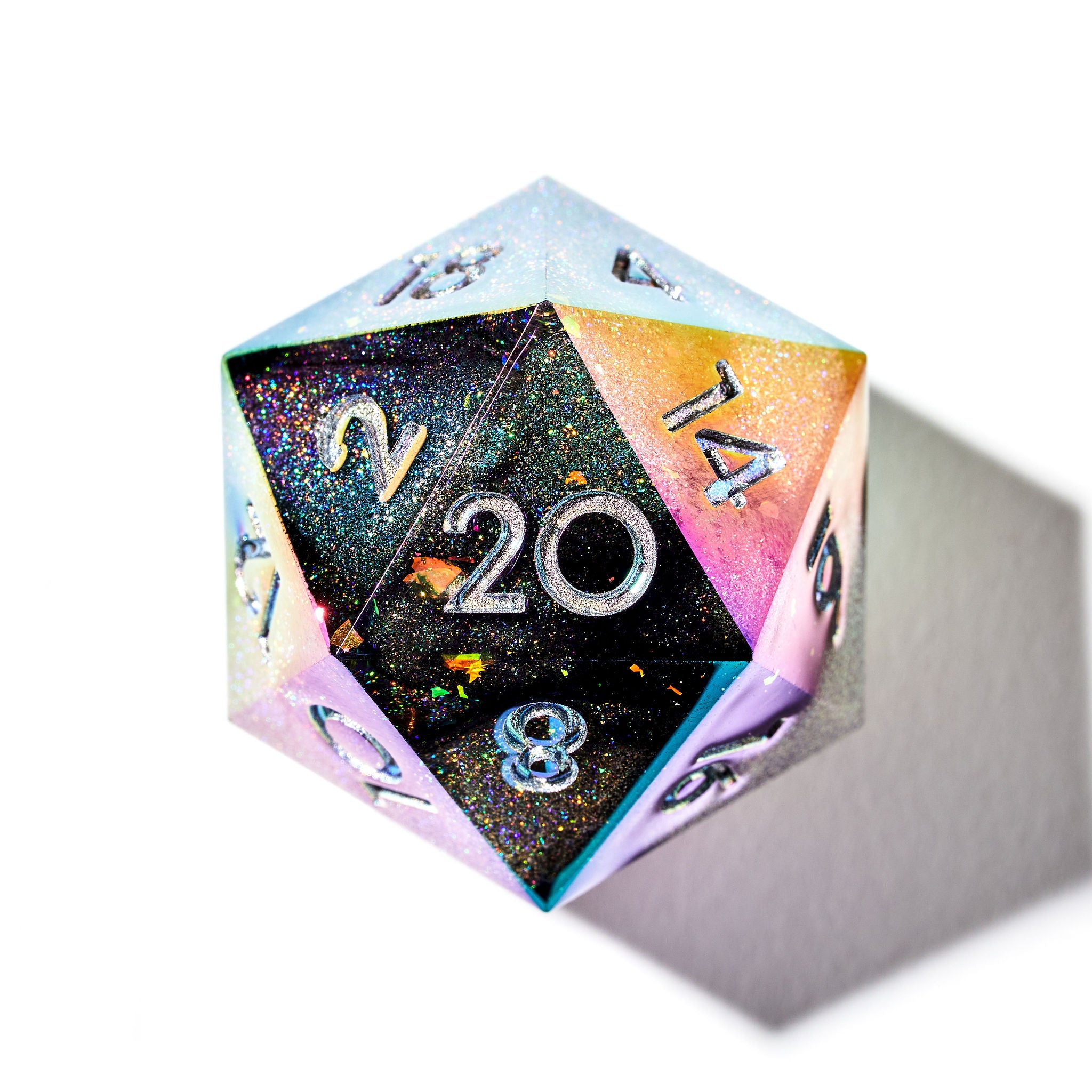 Be Kind, Rewind 7-Piece Iridescent Dice Set