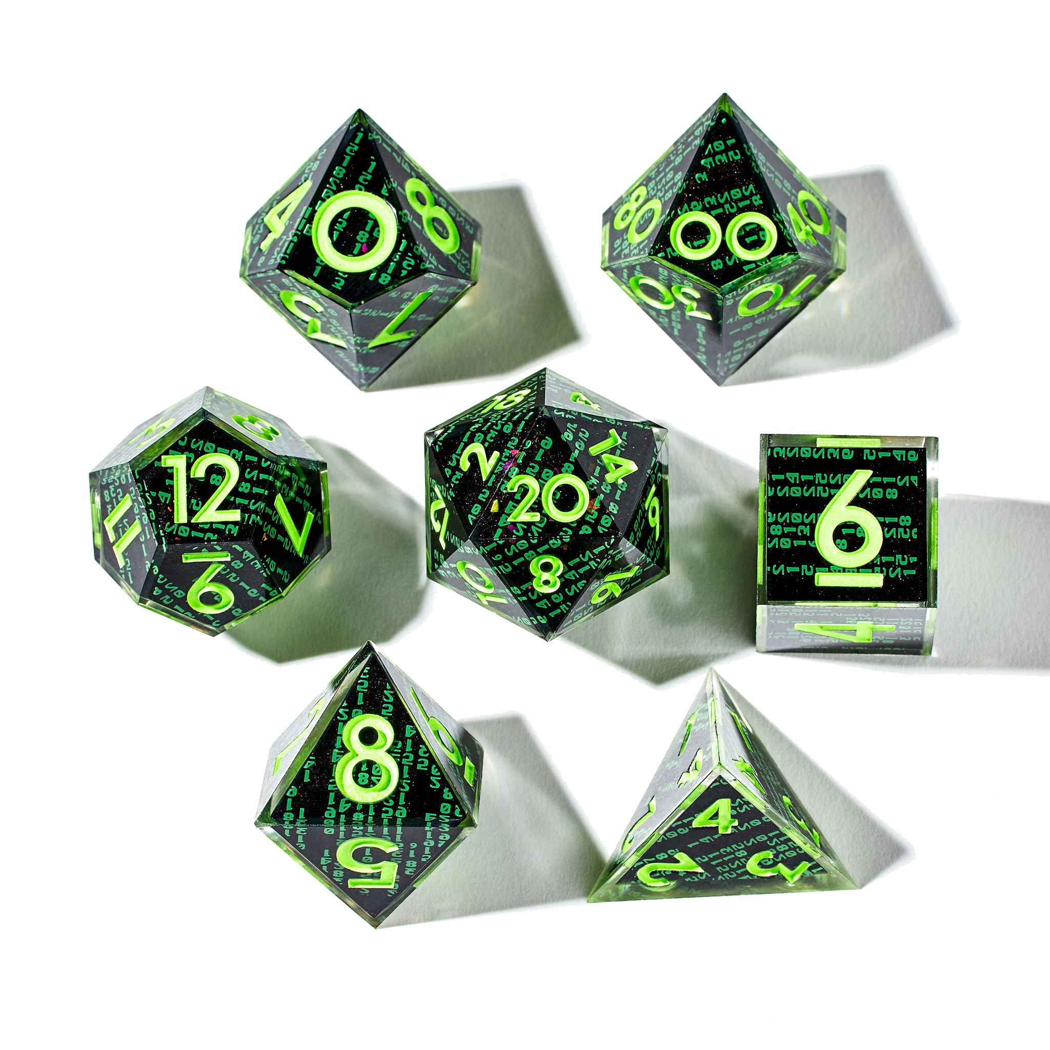 Coderain 7-Piece Iconic Dice Set