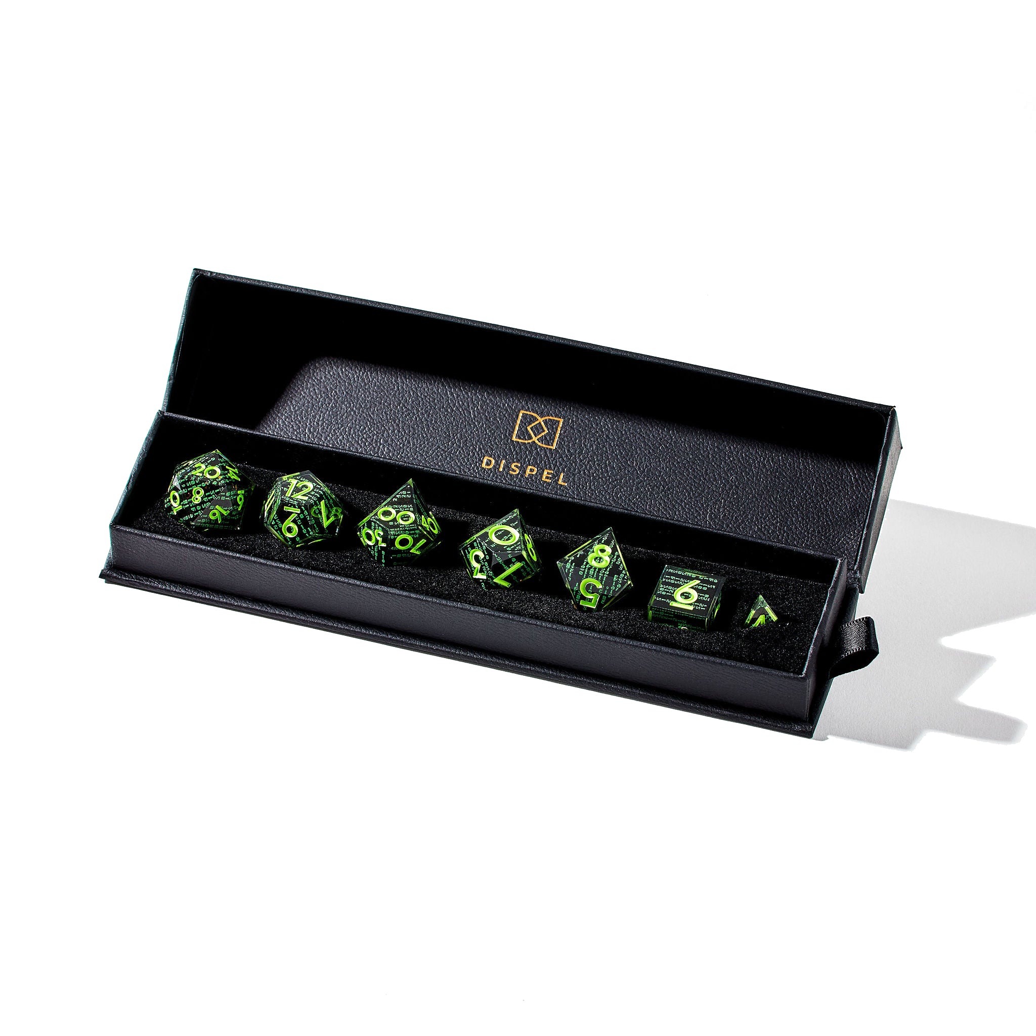 Coderain 7-Piece Iconic Dice Set - Dispel Dice - Premium DnD Dice & Accessories # #