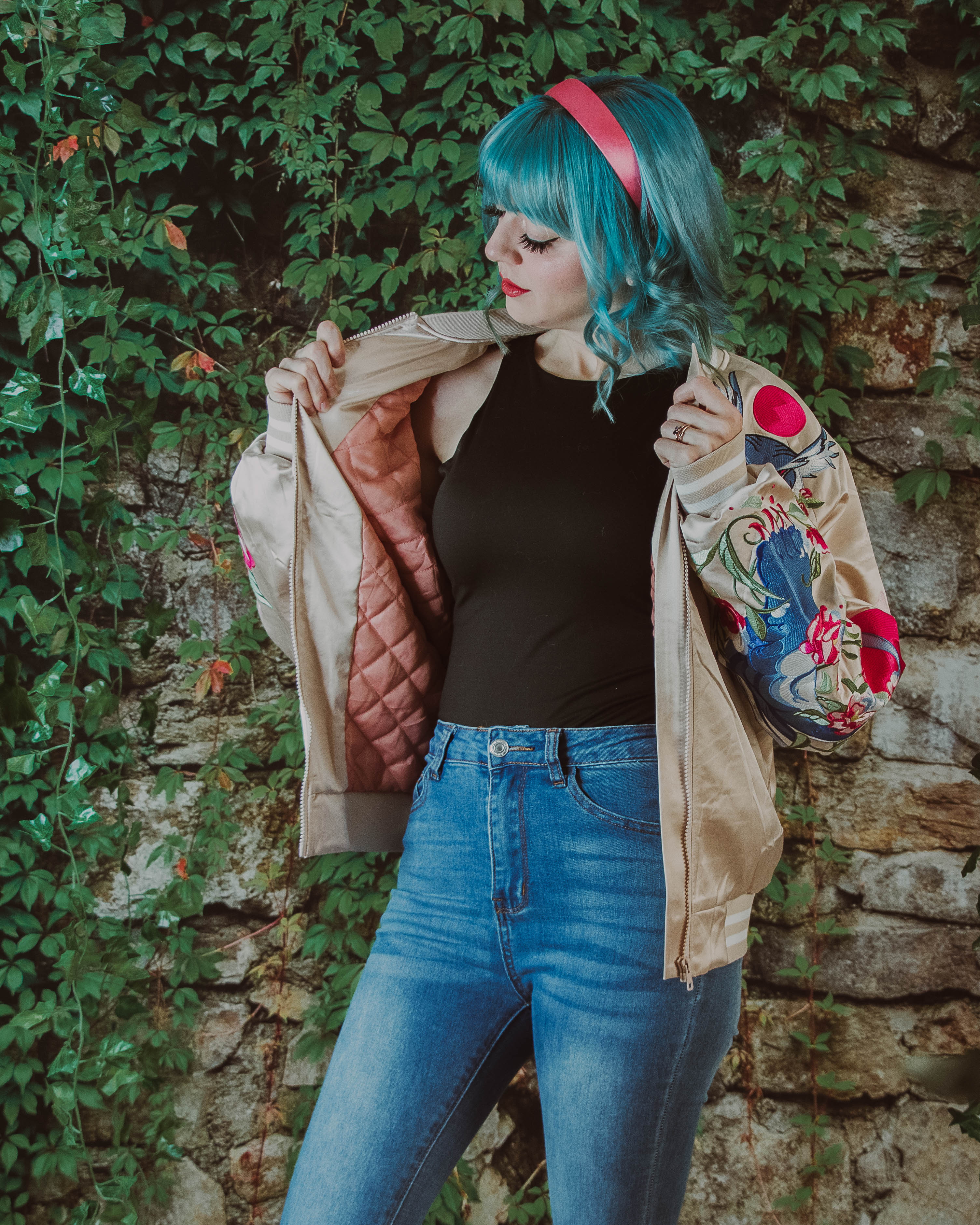 Snowy Bear Owl Sukajan Bomber Jacket - Dispel Dice - Premium DnD Dice & Accessories # #