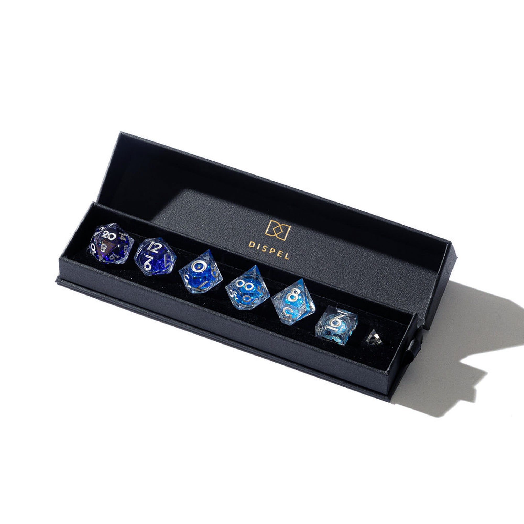The High Seas 7-Piece Liquid Core Set - Dispel Dice - Premium DnD Dice & Accessories # #