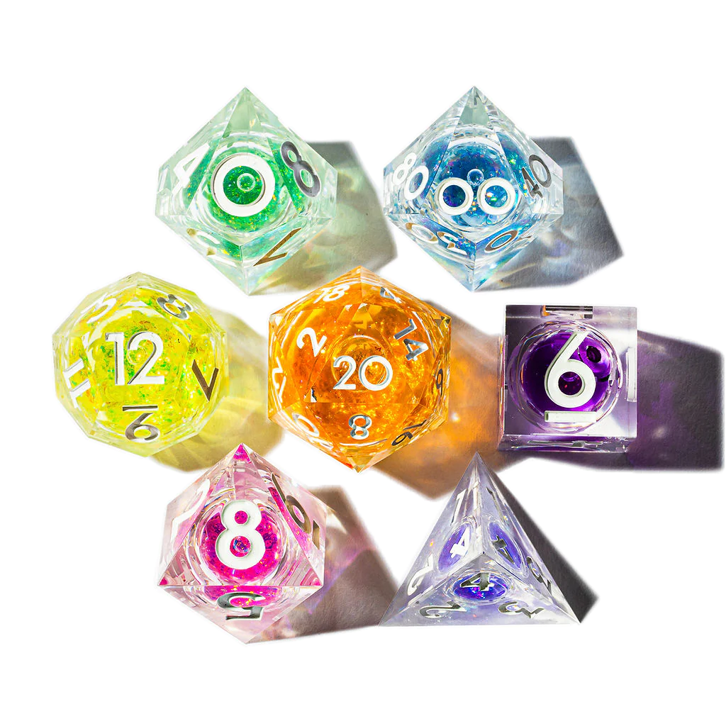 Chromatic Orb 7-Piece Liquid Core Dice Set