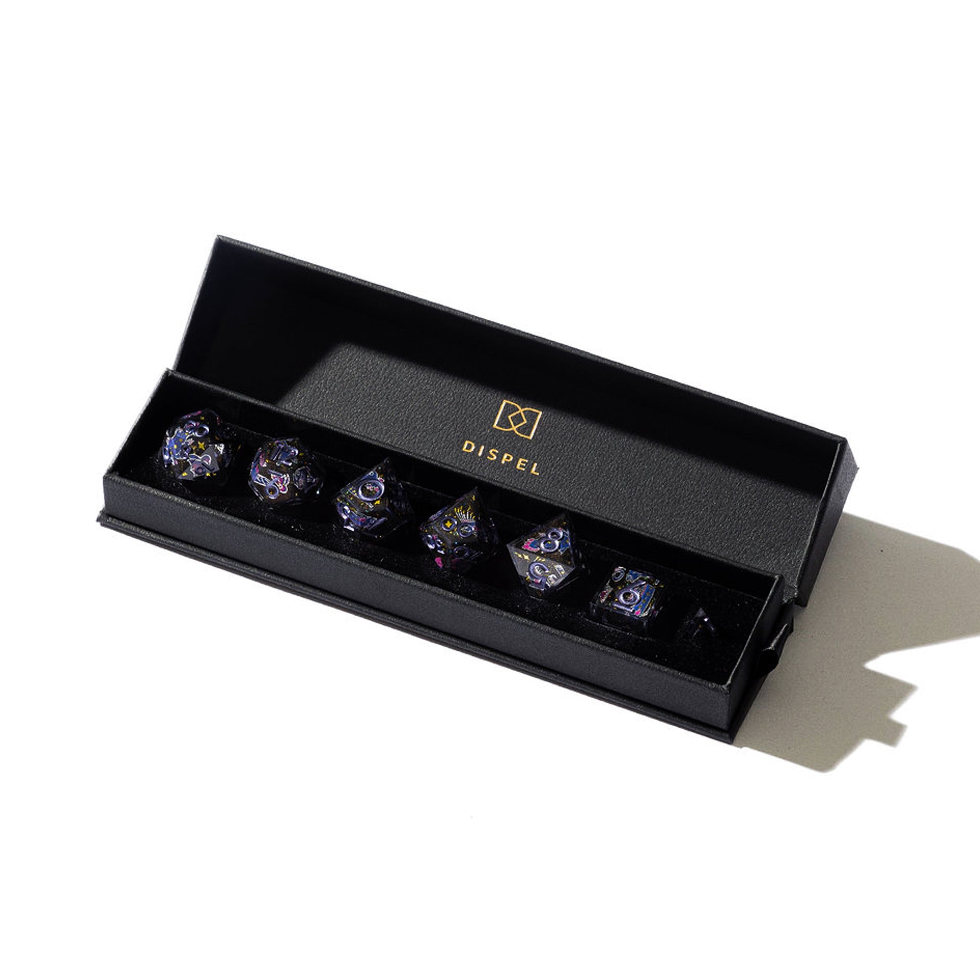 Night Sea 7-Piece Iconic Dice Set - Dispel Dice - Premium DnD Dice & Accessories # #