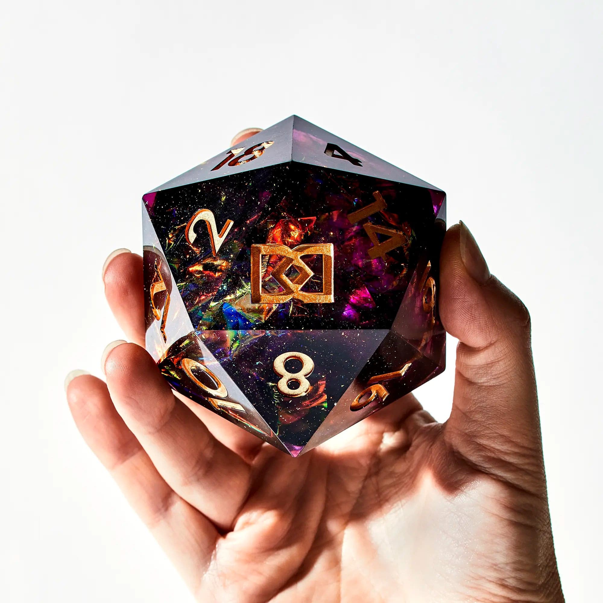 OPTIMIZE_BACKUP_PRODUCT_Dispel Dice Magenta Inferno 95mm Chonk D20