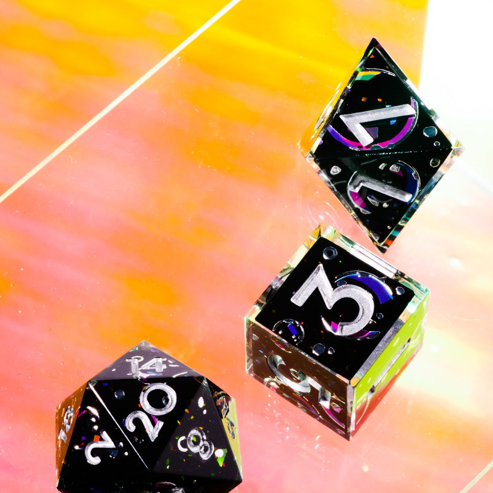 Remember Me 7-Piece Iconic Dice Set - Dispel Dice - Premium DnD Dice & Accessories # #