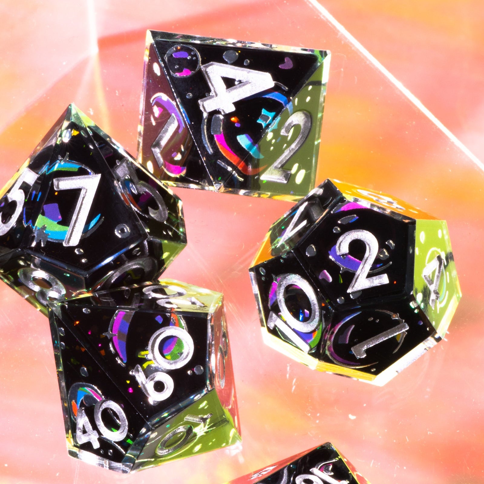 Remember Me 7-Piece Iconic Dice Set - Dispel Dice - Premium DnD Dice & Accessories # #