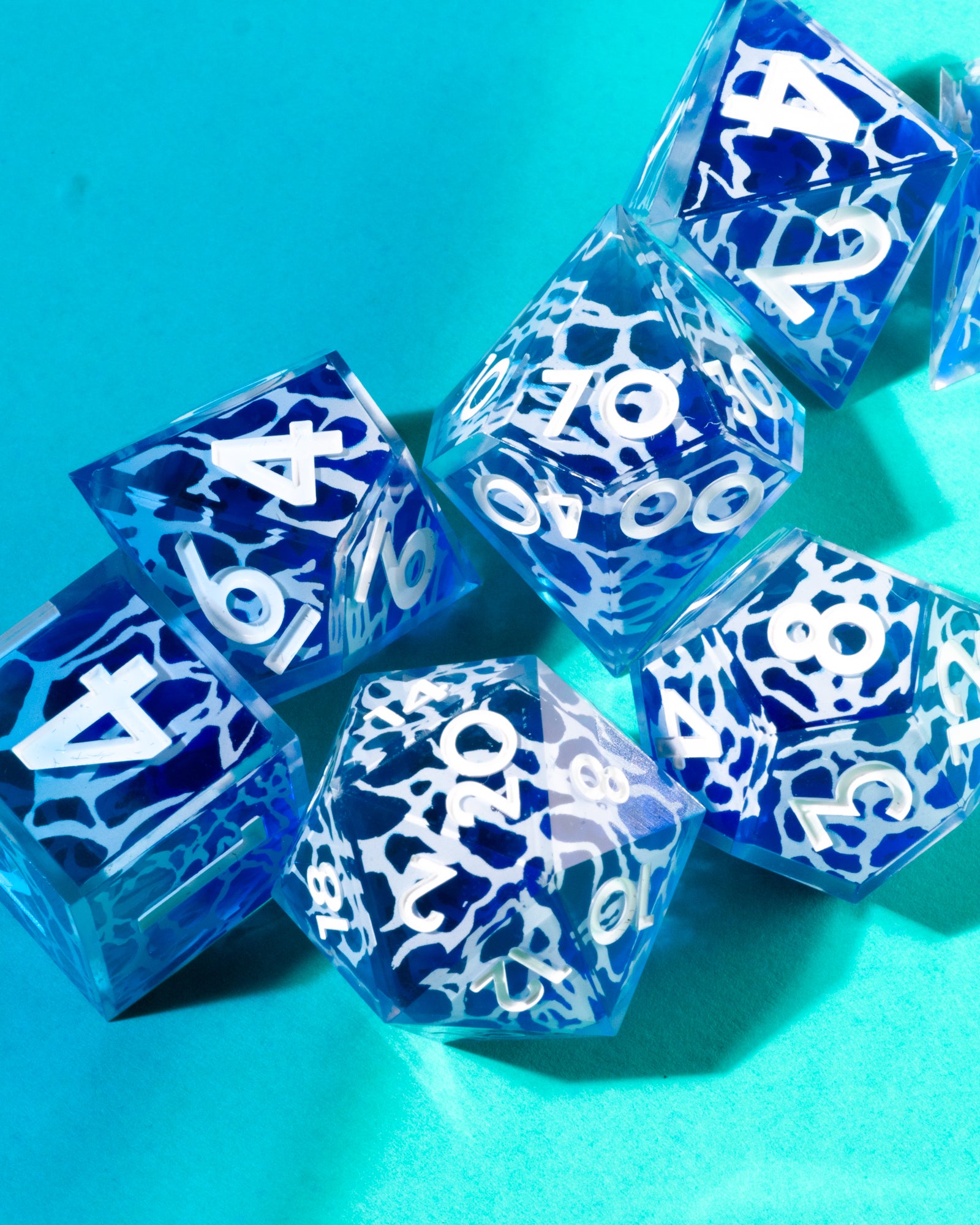 Low Tide 7-Piece Iconic Dice Set - Dispel Dice - Premium DnD Dice & Accessories # #
