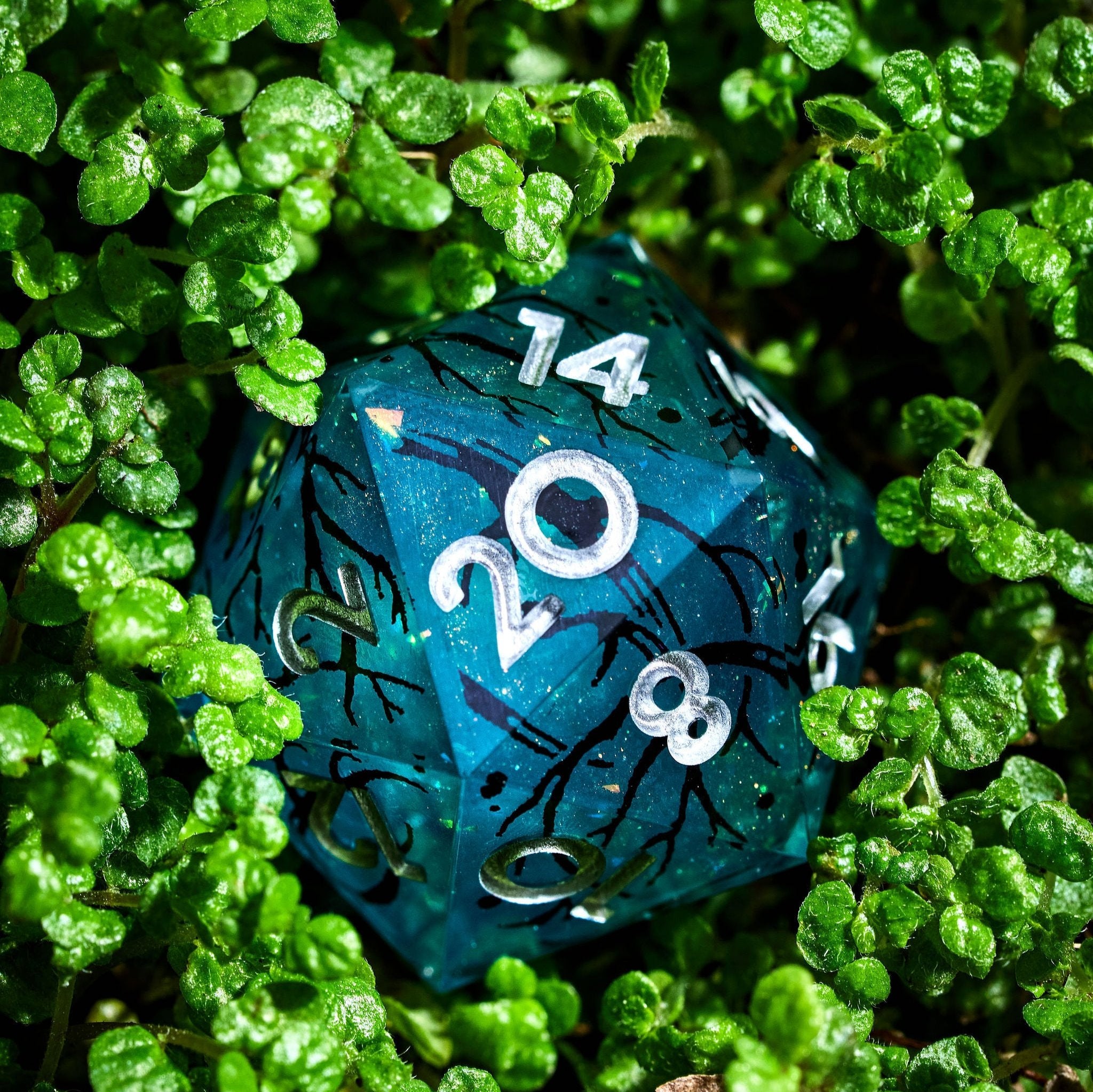 Ancient Wood 7-Piece Iconic Dice Set - Dispel Dice - Premium DnD Dice & Accessories # #