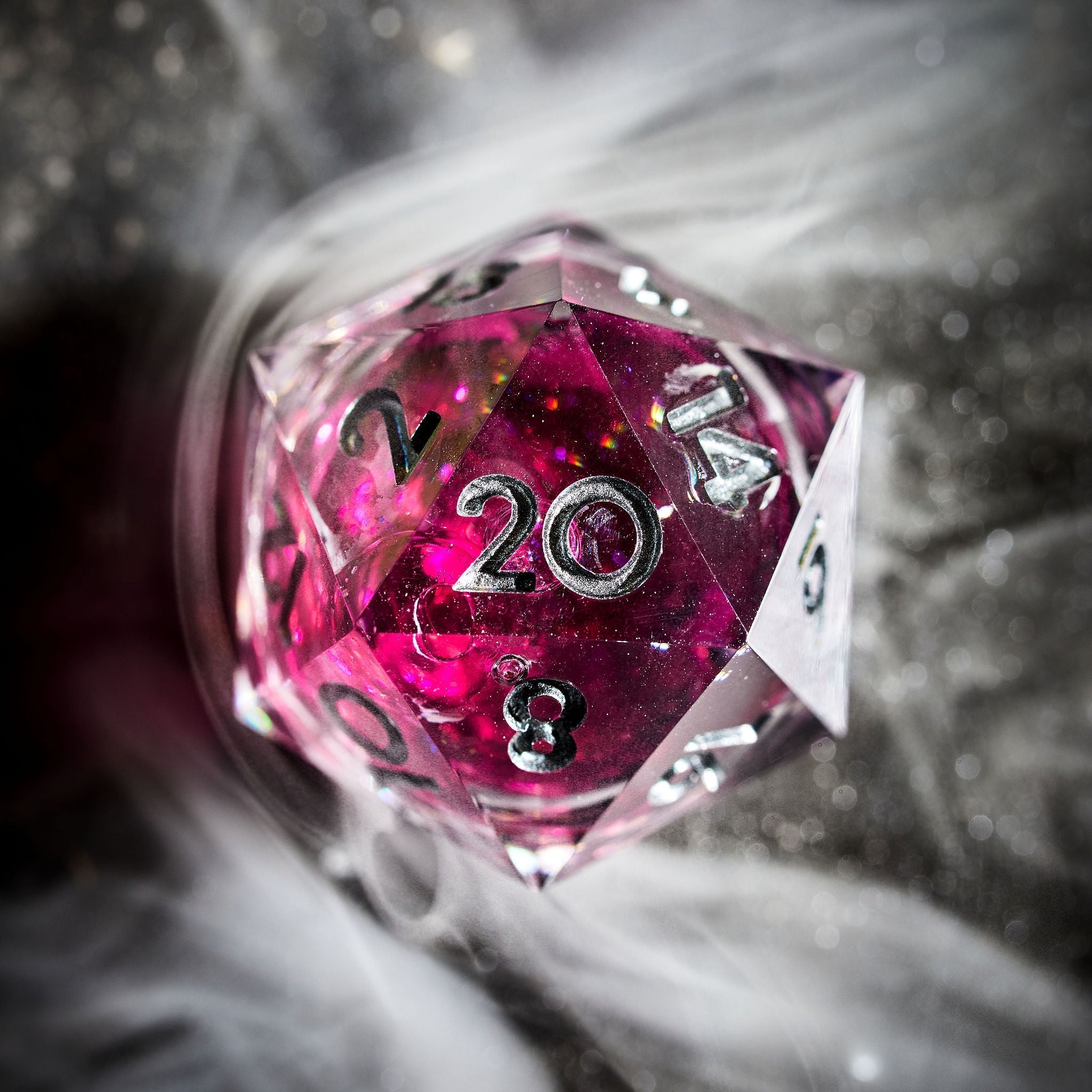 Bloodmoon 7-Piece Liquid Core Dice Set - Dispel Dice - Premium DnD Dice & Accessories # #