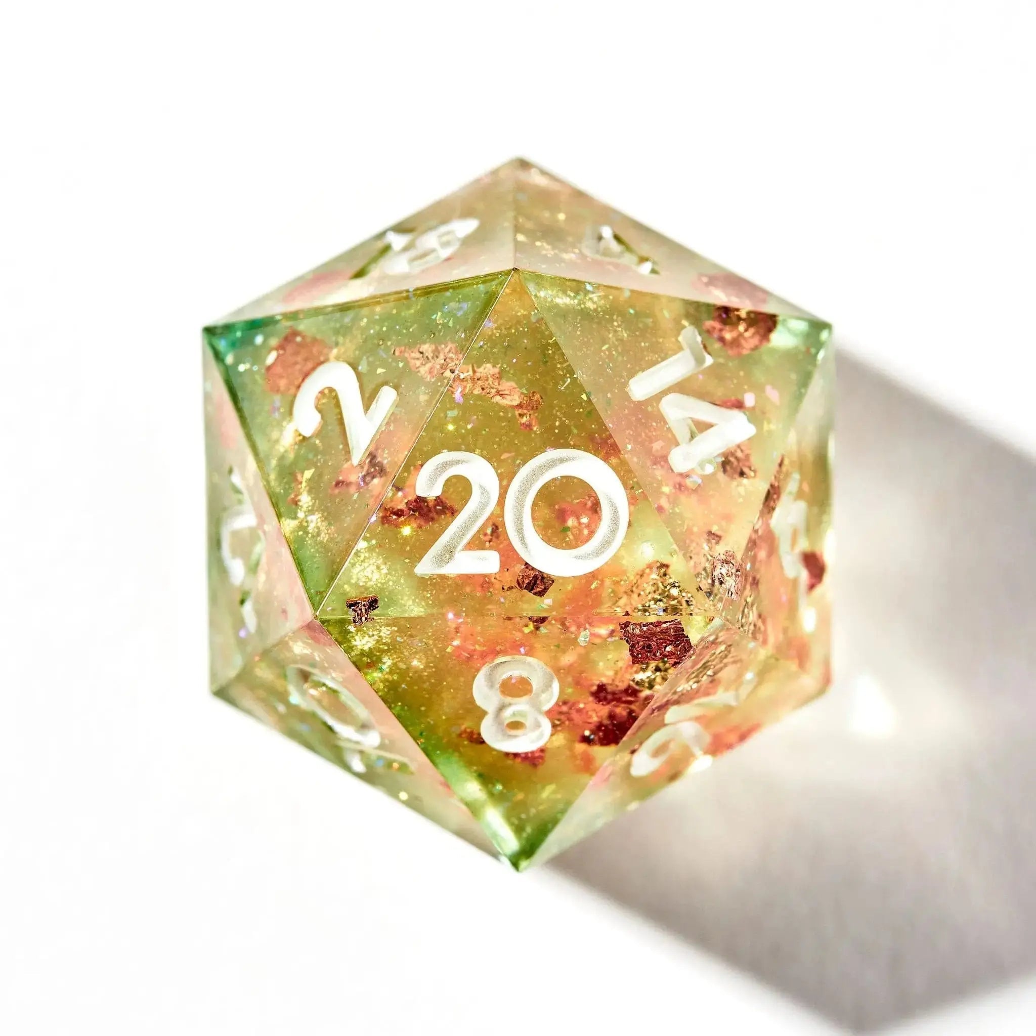 Cantaloupe Sorbet 7-Piece Polyhedral Dice Set - Dispel Dice - Premium DnD Dice & Accessories