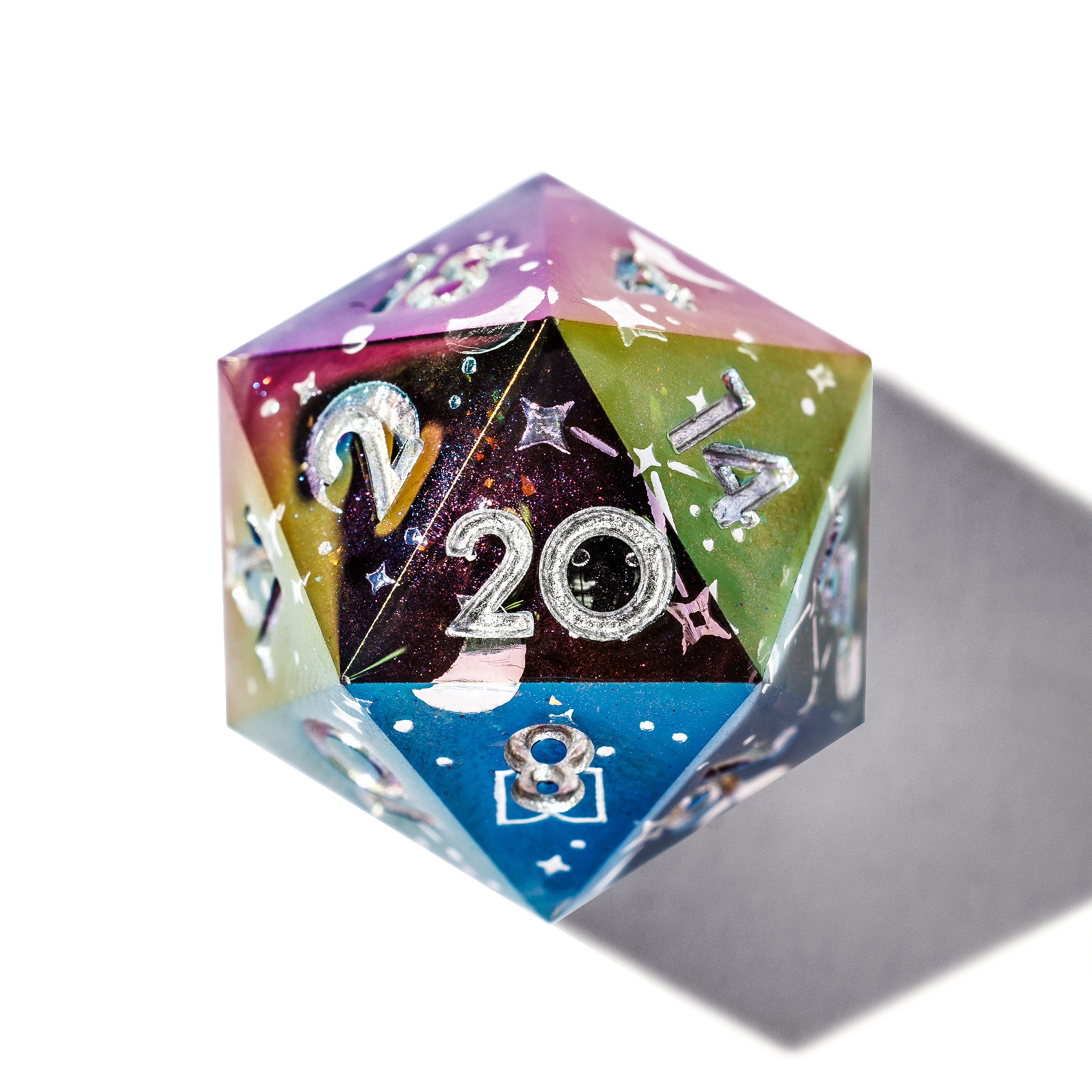 Celestial Sphere 7-Piece Iridescent Dice Set - Dispel Dice - Premium DnD Dice & Accessories # #