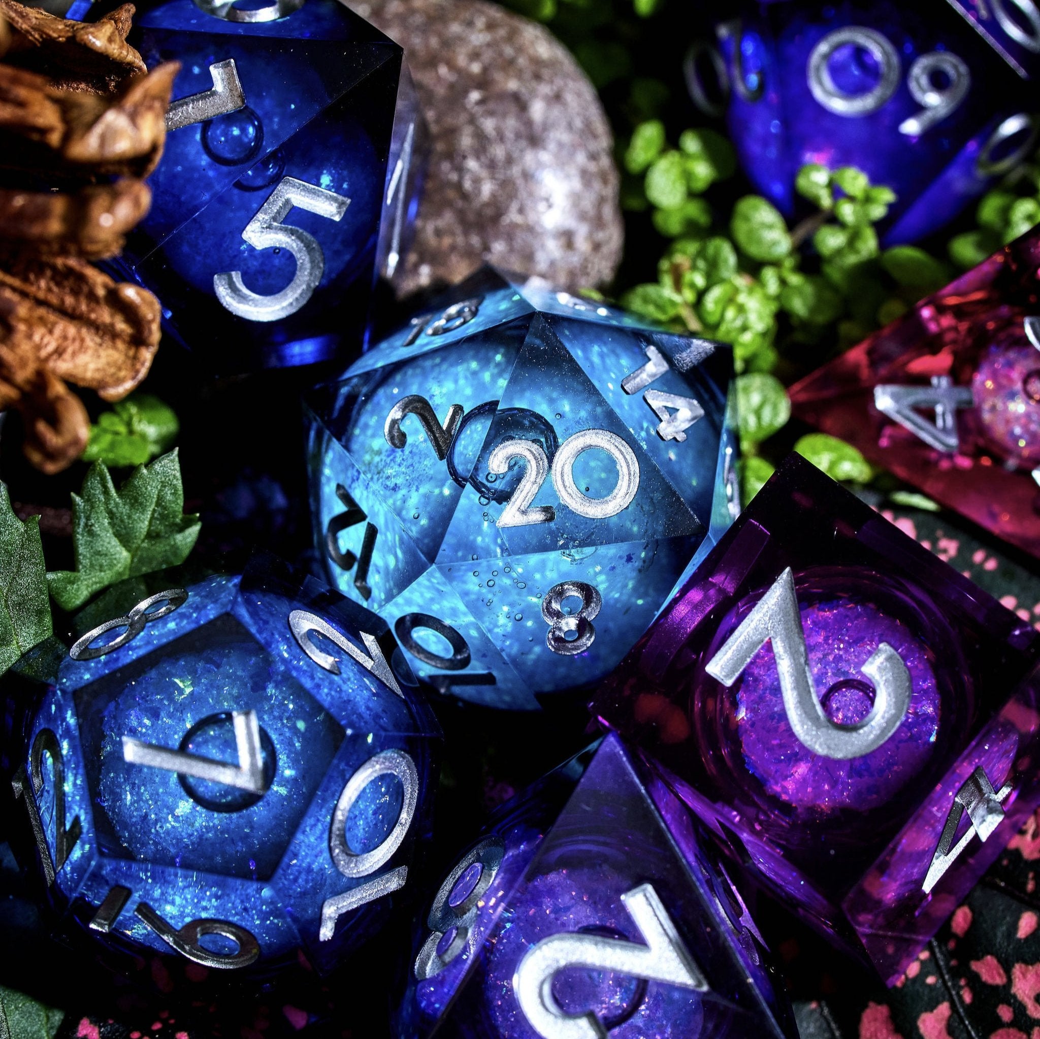Changeling 7-Piece Liquid Core Dice Set - Dispel Dice - Premium DnD Dice & Accessories # #