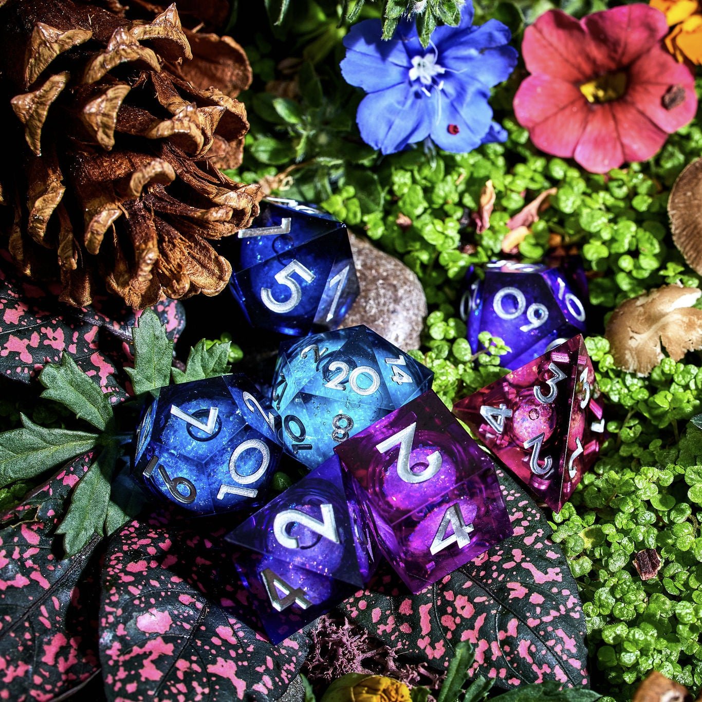 Changeling 7-Piece Liquid Core Dice Set - Dispel Dice - Premium DnD Dice & Accessories # #