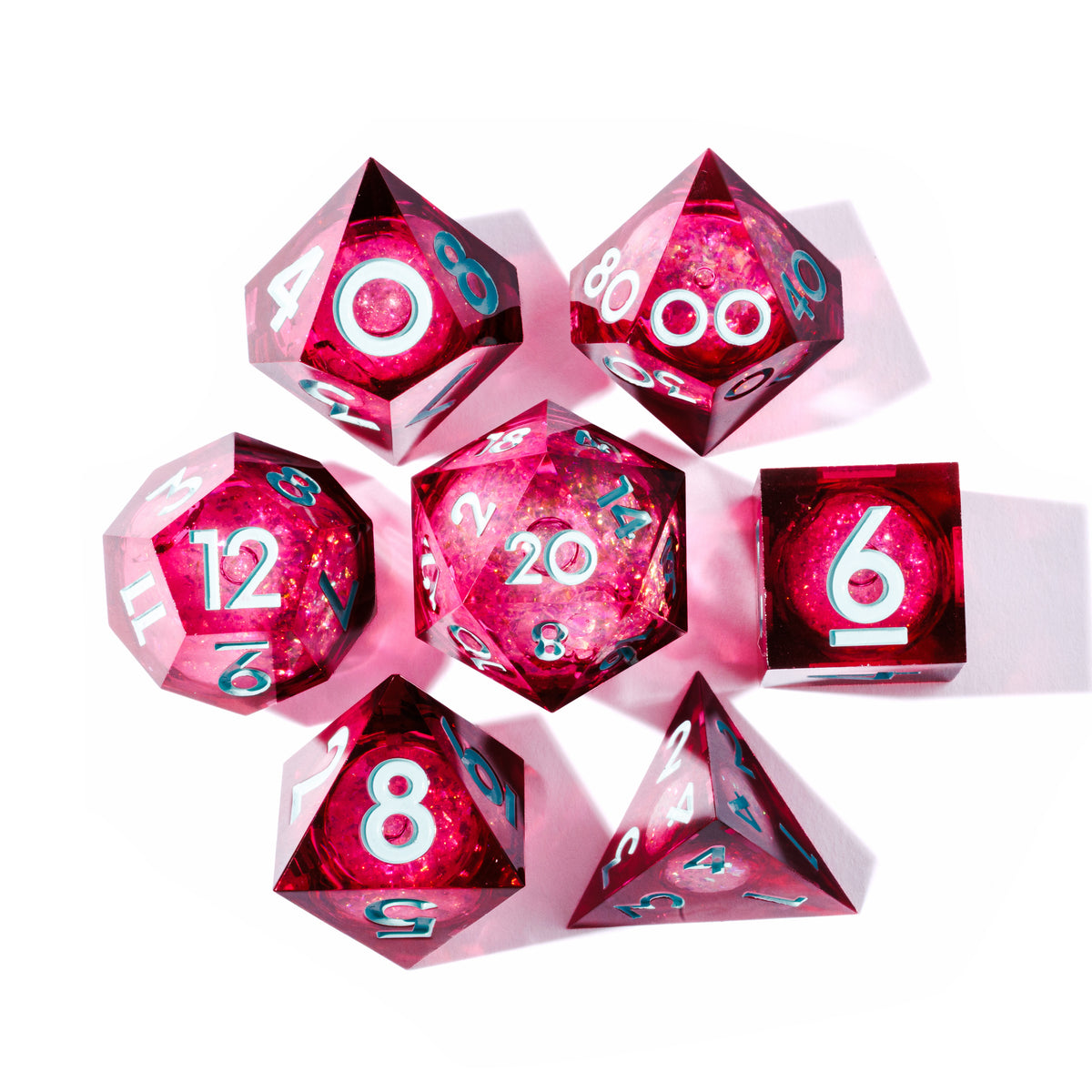 Charm Person 7-Piece Liquid Core Dice Set - Dispel Dice - Premium DnD Dice & Accessories # #