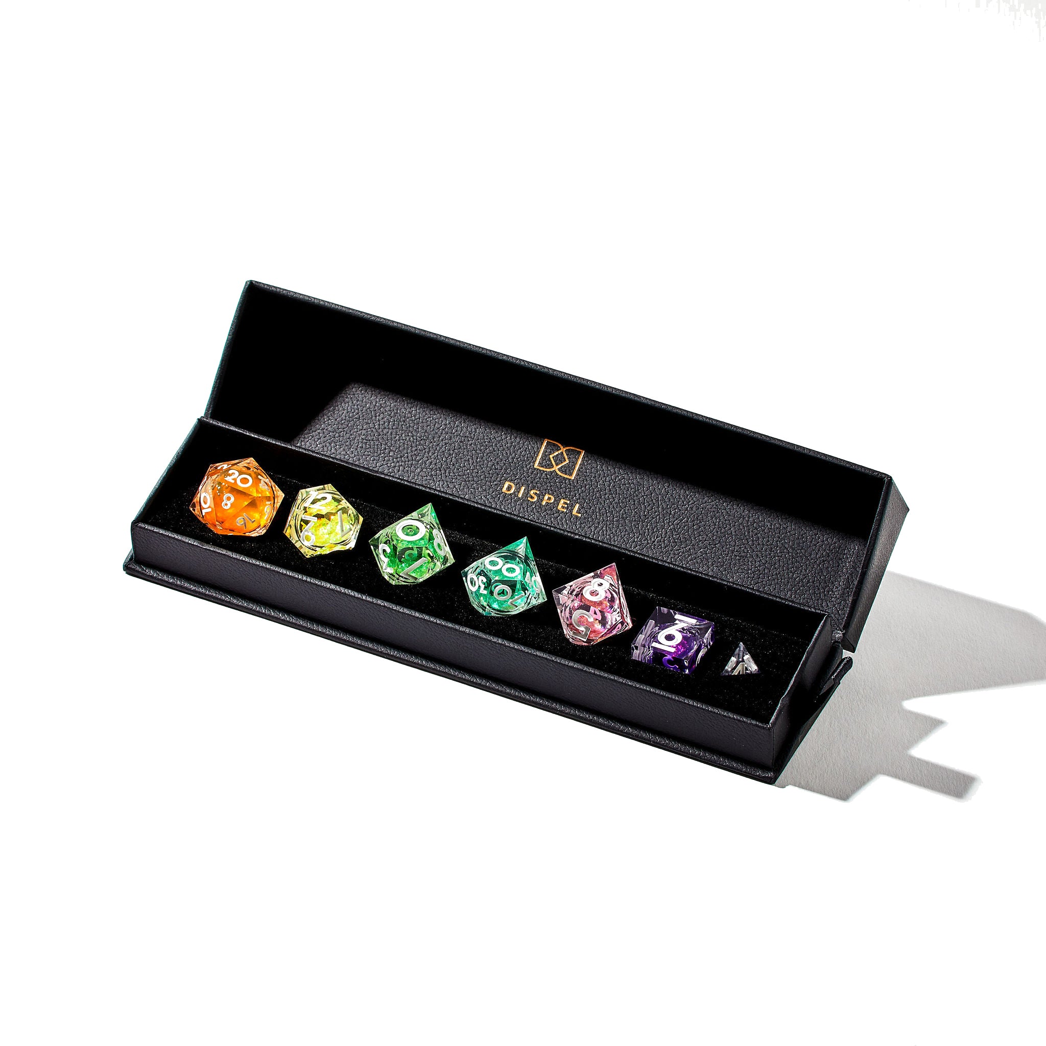 Chromatic Orb 7-Piece Liquid Core Dice Set - Dispel Dice - Premium DnD Dice & Accessories # #
