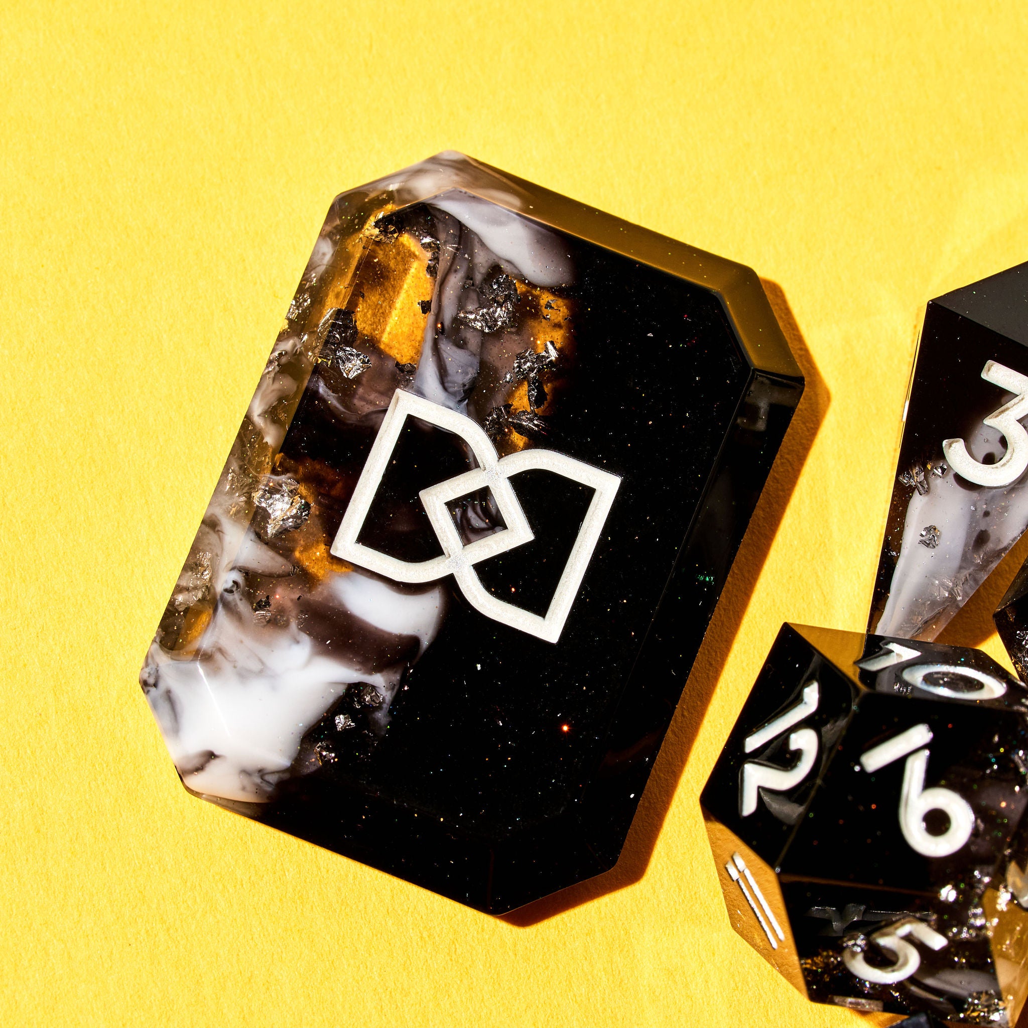 Cold Iron 7-Piece Jewel Shape Dice Set - Dispel Dice - Premium DnD Dice & Accessories # #