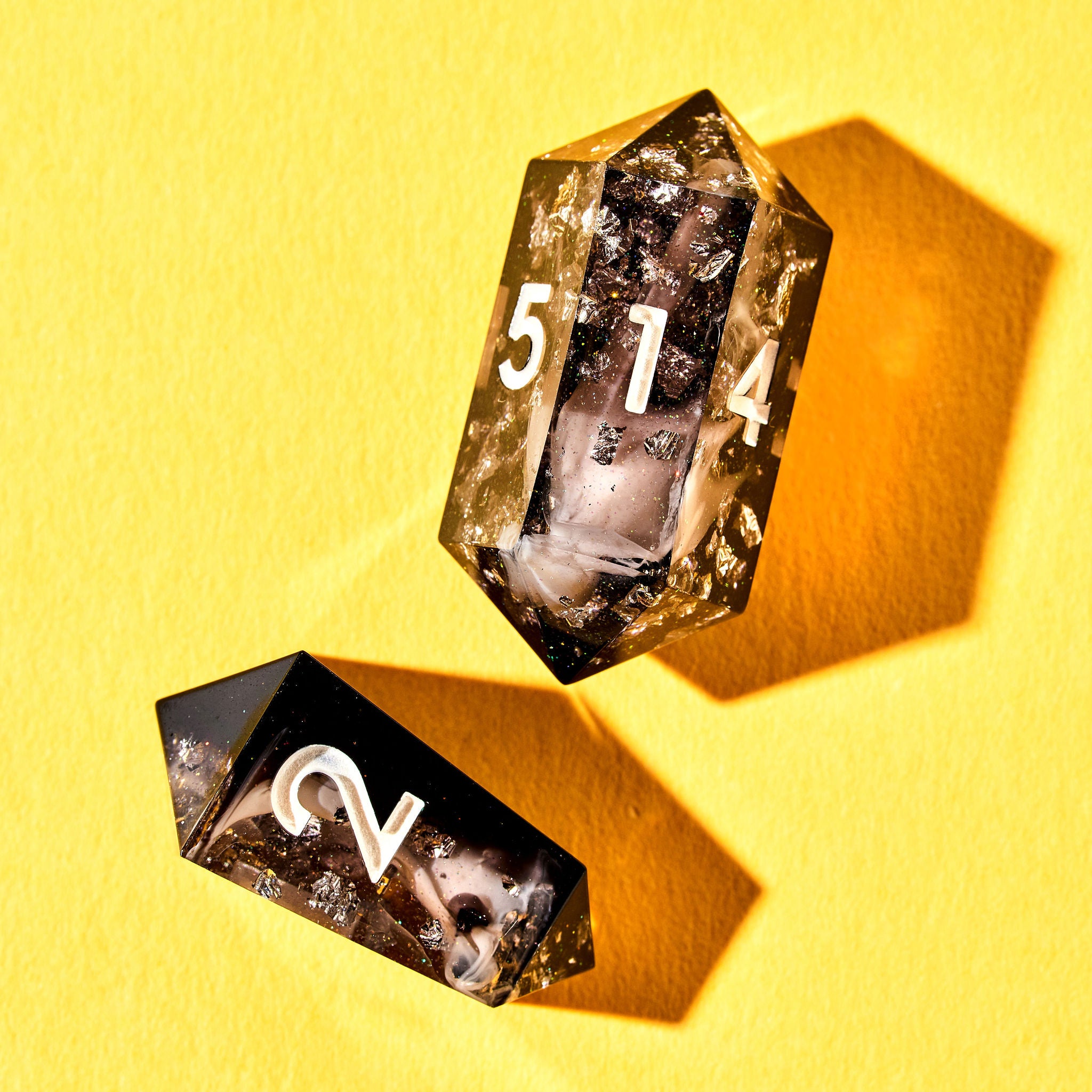 Cold Iron 7-Piece Jewel Shape Dice Set - Dispel Dice - Premium DnD Dice & Accessories # #