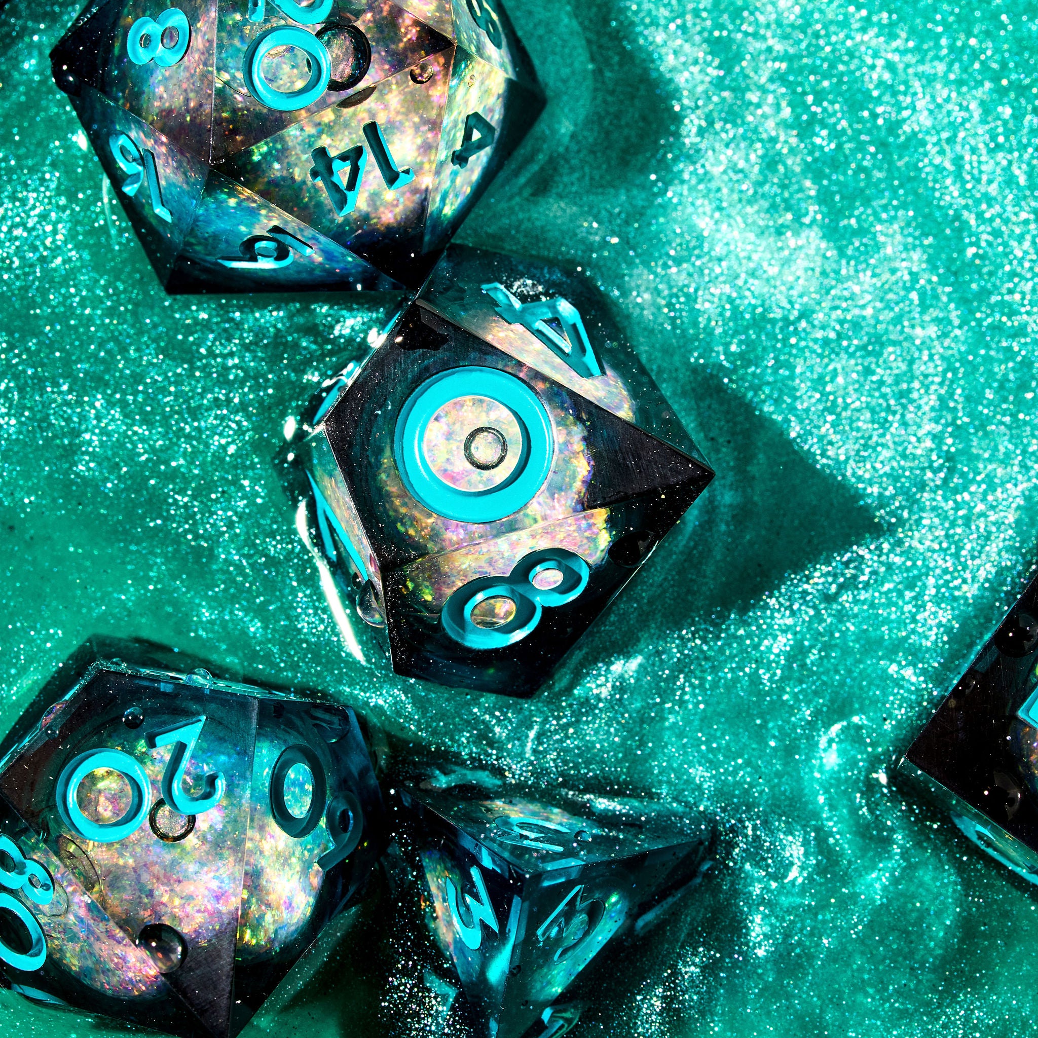 Cosmic Horror 7-Piece Liquid Core Dice Set - Dispel Dice - Premium DnD Dice & Accessories # #