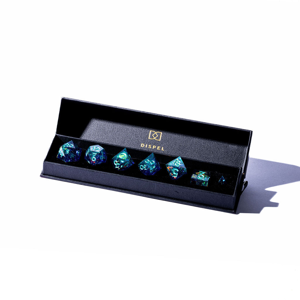 Apogee 7-Piece Classic Dice Set - Dispel Dice - Premium DnD Dice & Accessories # #