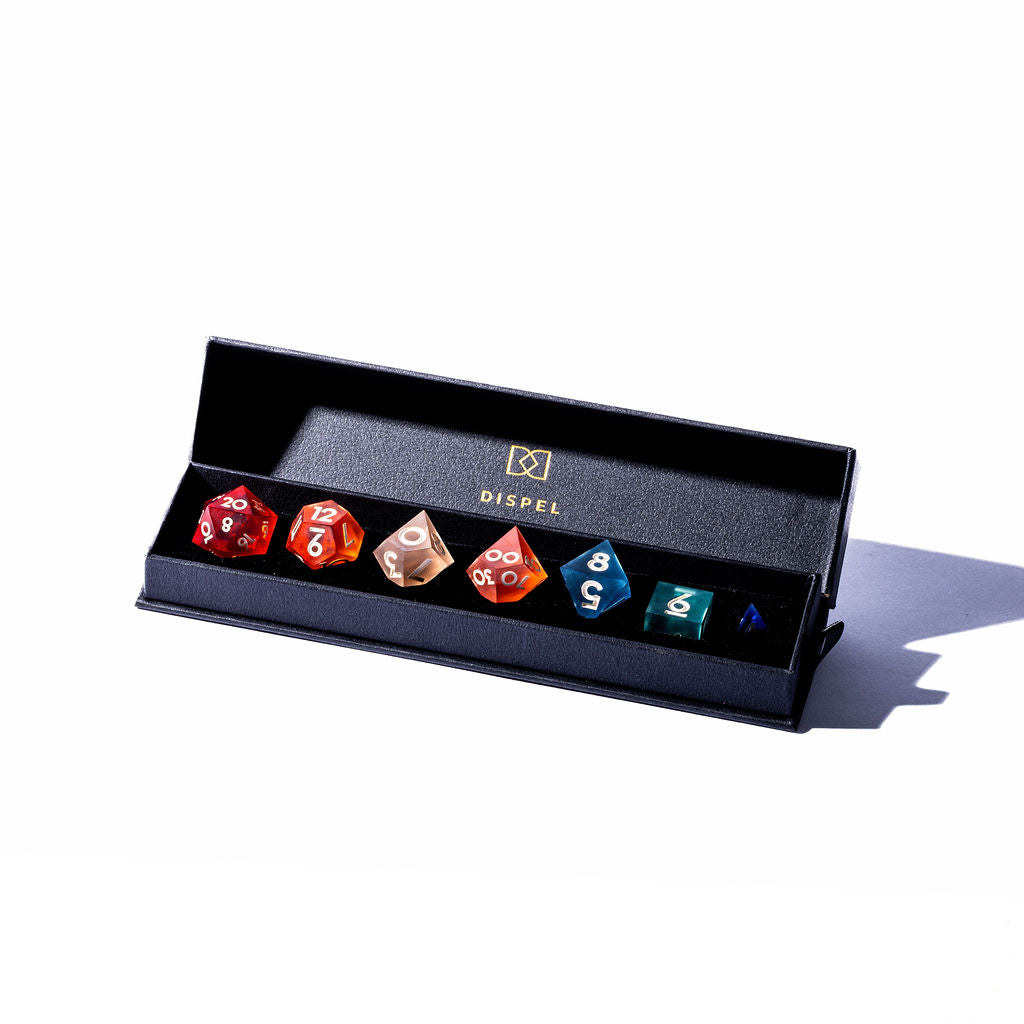 Expedition 13 7-Piece Matte Palette Dice Set - Dispel Dice - Premium DnD Dice & Accessories # #