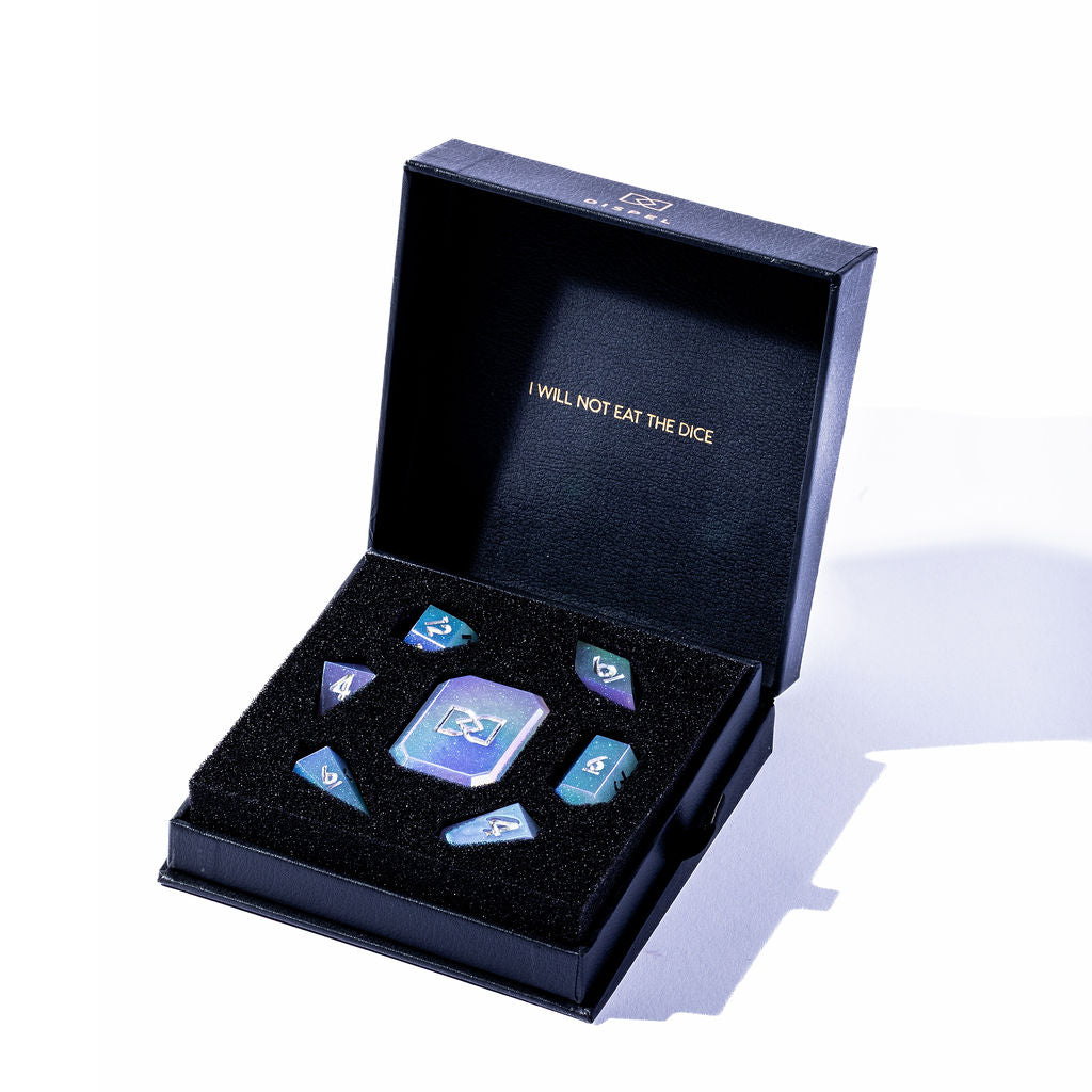 Moon Prism 7-Piece Jewel Shape Dice Set