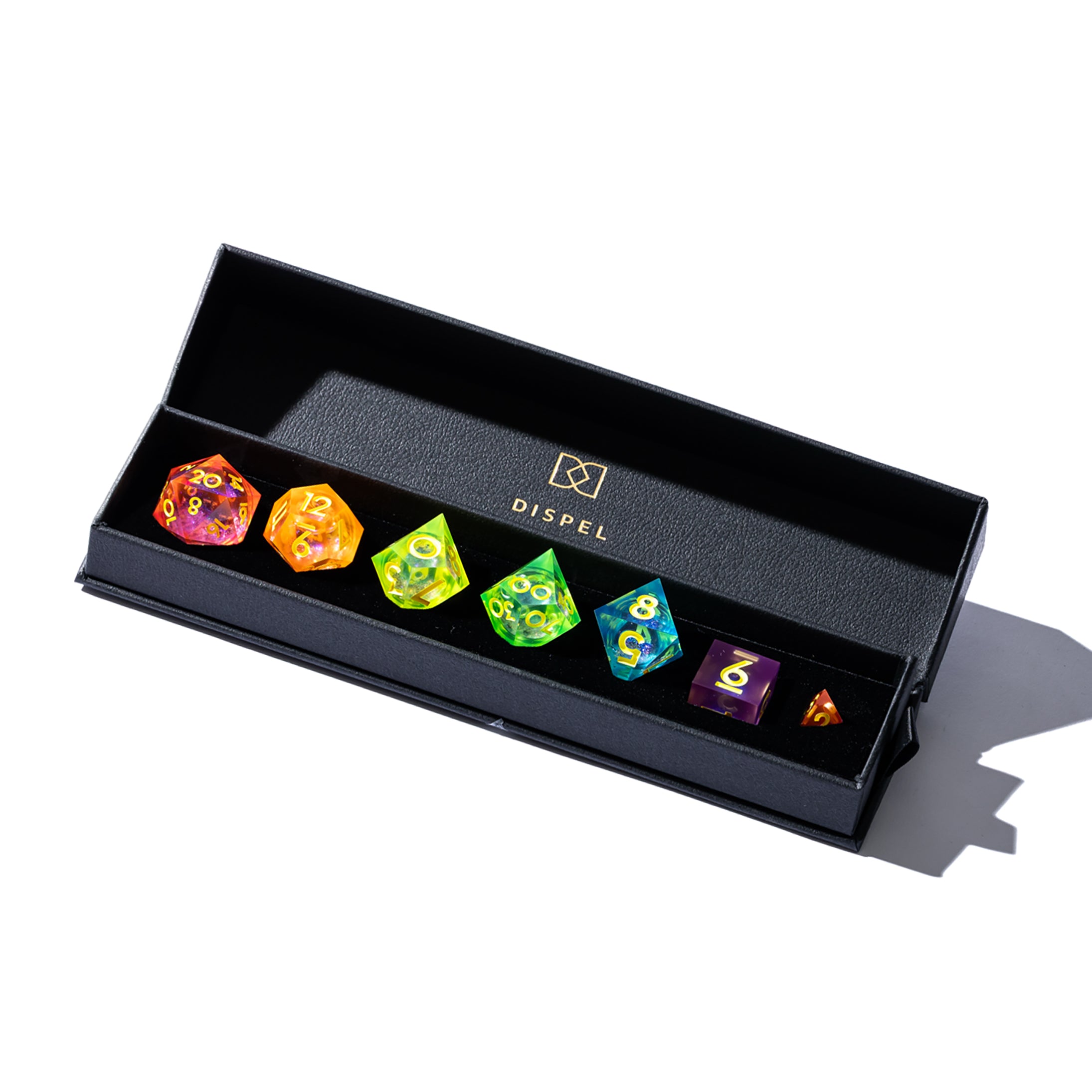 City Pop 7-Piece Liquid Core Palette Set - Dispel Dice - Premium DnD Dice & Accessories # #