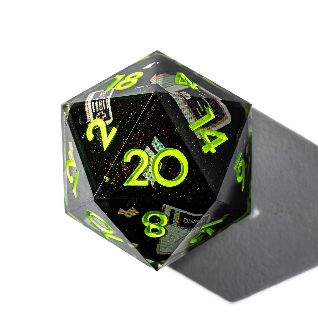 Game Over 7-Piece Iconic Dice Set - Dispel Dice - Premium DnD Dice & Accessories # #