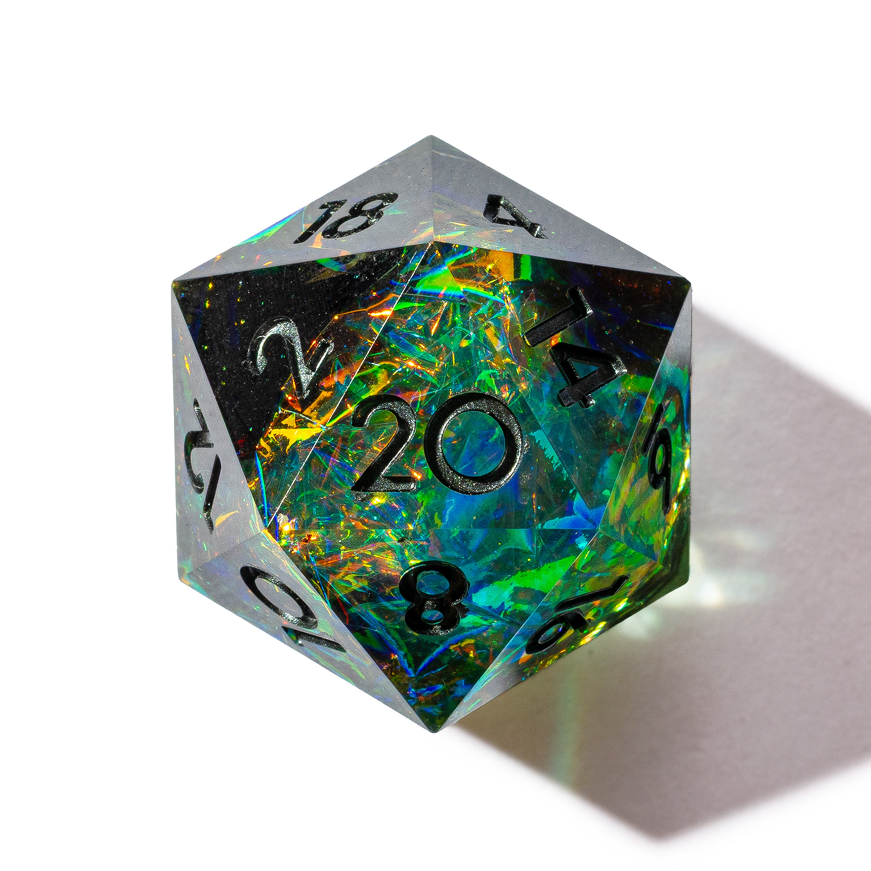 Eldritch Fire 7-Piece Polyhedral Dice Set - Dispel Dice - Premium DnD Dice & Accessories # #