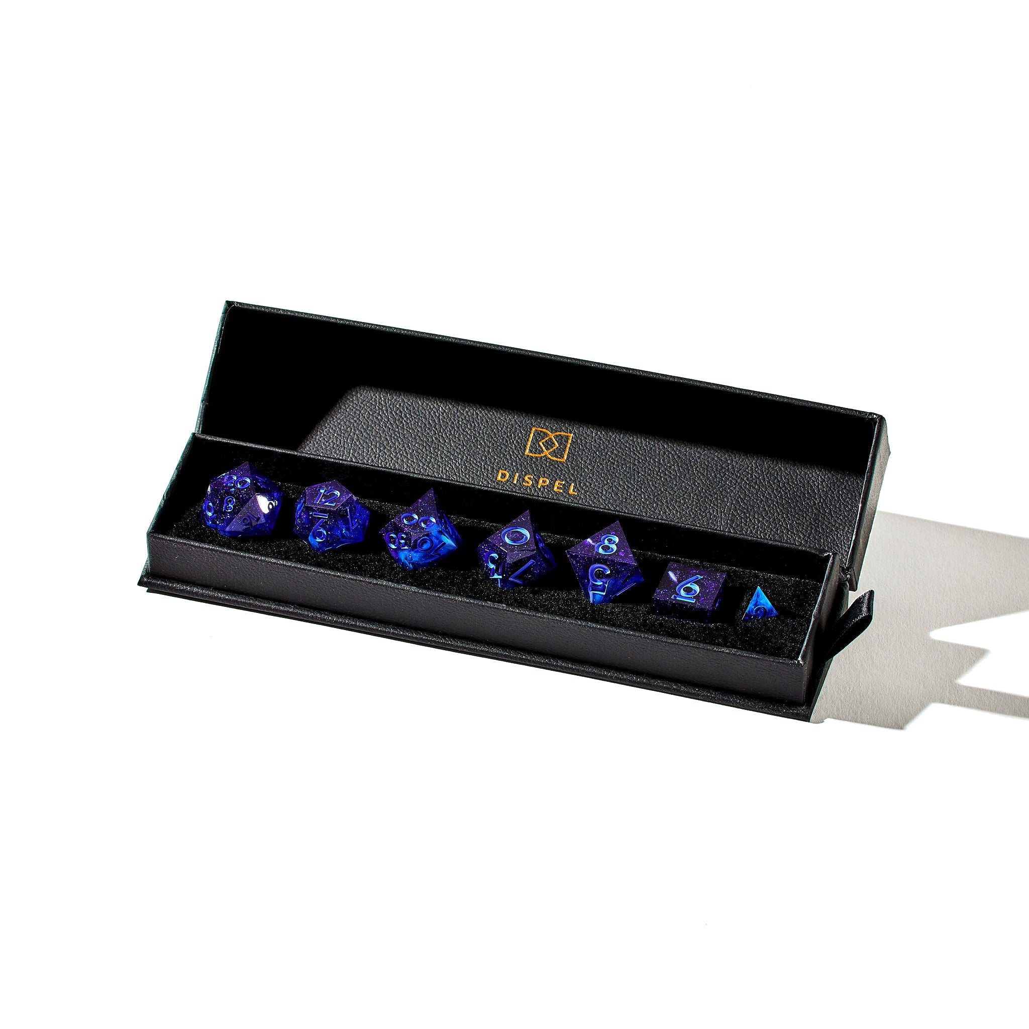 Deep Blue Sea 7-Piece Polyhedral Set - Dispel Dice - Premium DnD Dice & Accessories # #