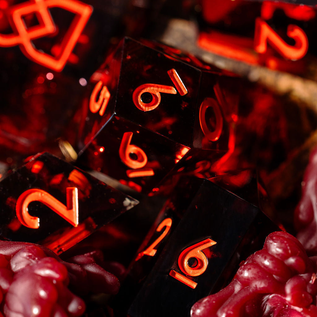 Devil You Know 7-Piece Jewel Shape Dice Set - Dispel Dice - Premium DnD Dice & Accessories # #