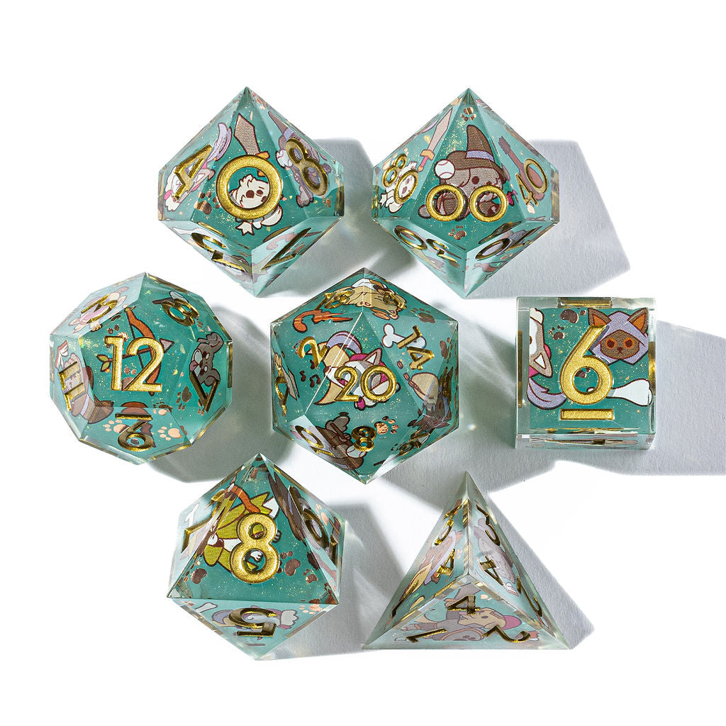 Dog Adventurer 7-Piece Iconic Dice Set