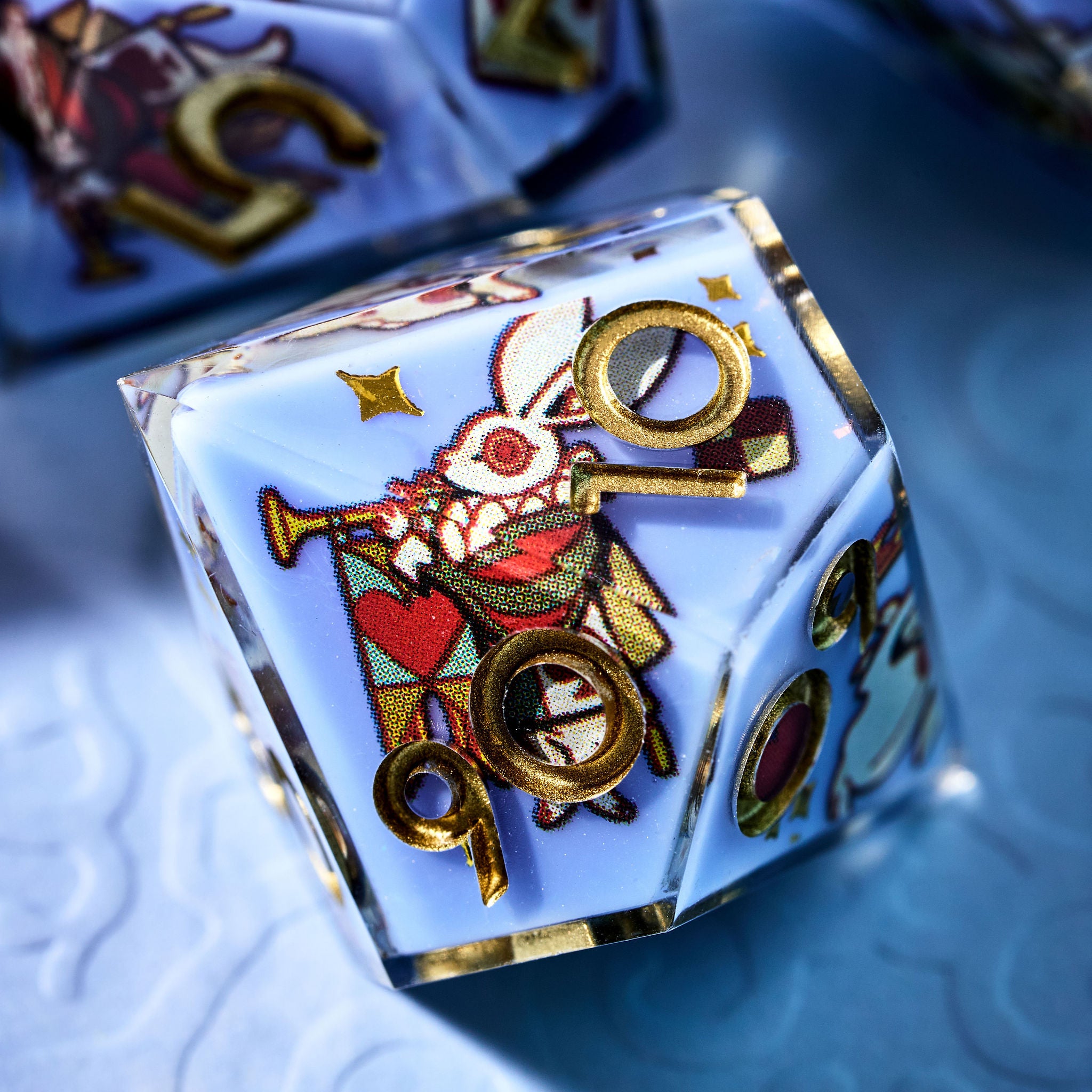 Down the Rabbit Hole 7-Piece Iconic Dice Set - Dispel Dice - Premium DnD Dice & Accessories # #