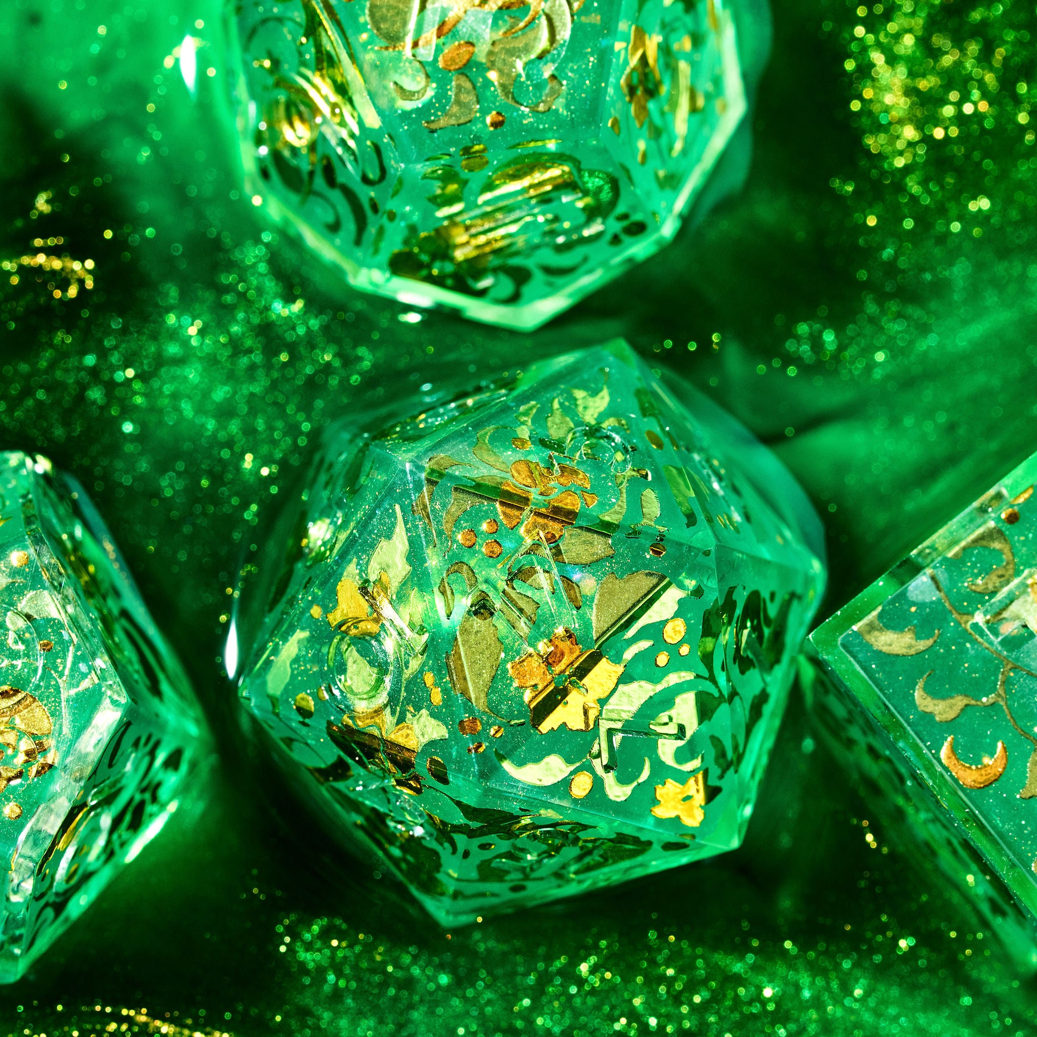 Druid Circle 7-Piece Iconic Dice Set - Dispel Dice - Premium DnD Dice & Accessories # #