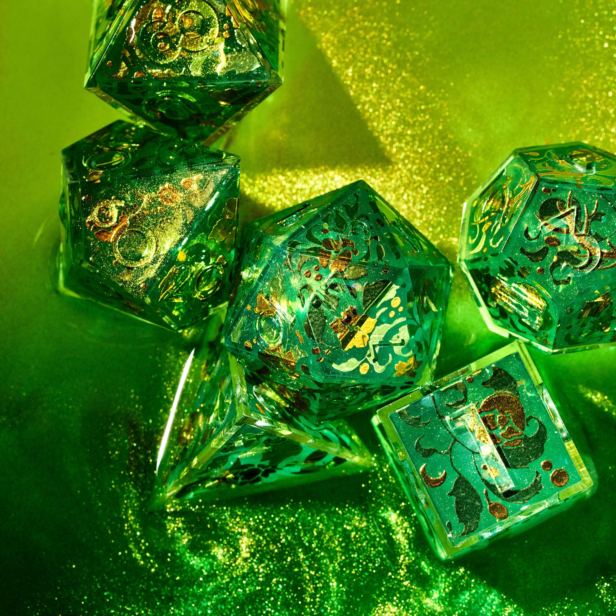 Druid Circle 7-Piece Iconic Dice Set - Dispel Dice - Premium DnD Dice & Accessories # #