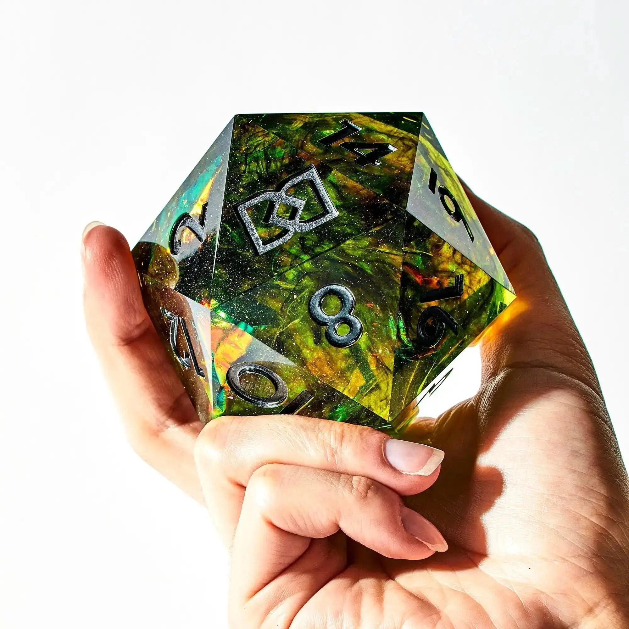 Eldritch Fire 95mm Chonk D20 - Dispel Dice - Premium DnD Dice & Accessories