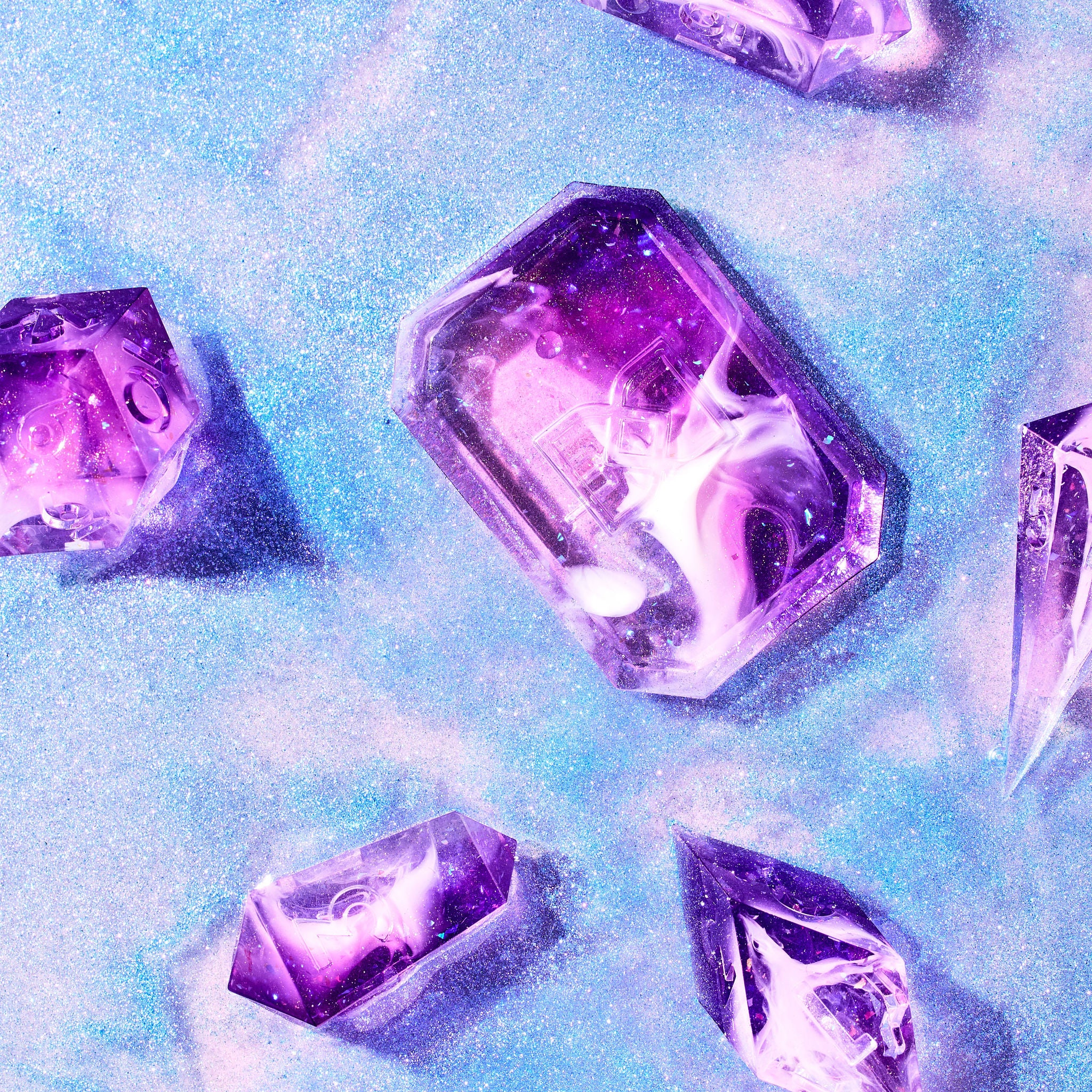 Elixir 7-Piece Jewel Shaped Dice Set - Dispel Dice - Premium DnD Dice & Accessories # #