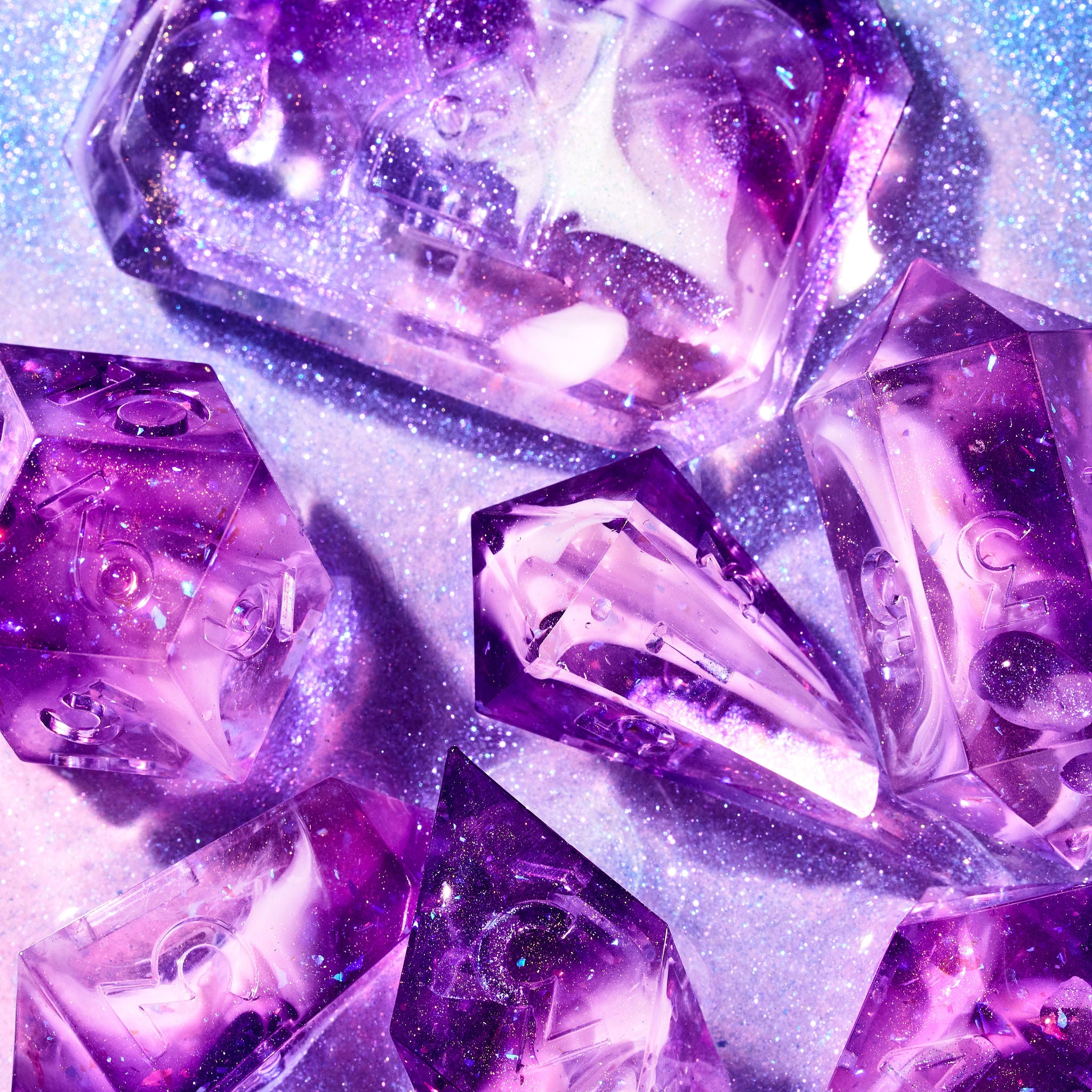 Elixir 7-Piece Jewel Shaped Dice Set - Dispel Dice - Premium DnD Dice & Accessories # #