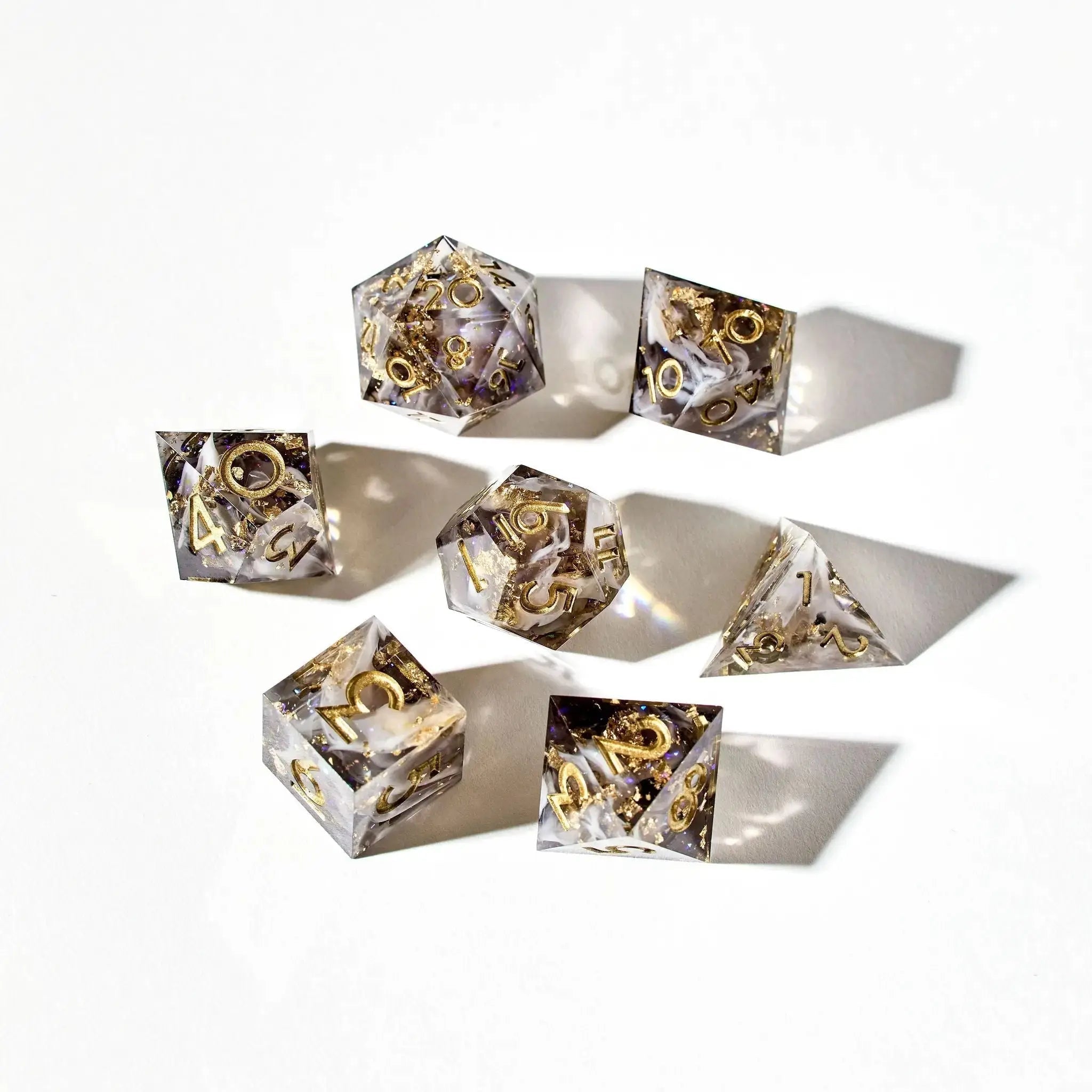 Fall From Grace 7-Piece Polyhedral Dice Set - Dispel Dice - Premium DnD Dice & Accessories # #