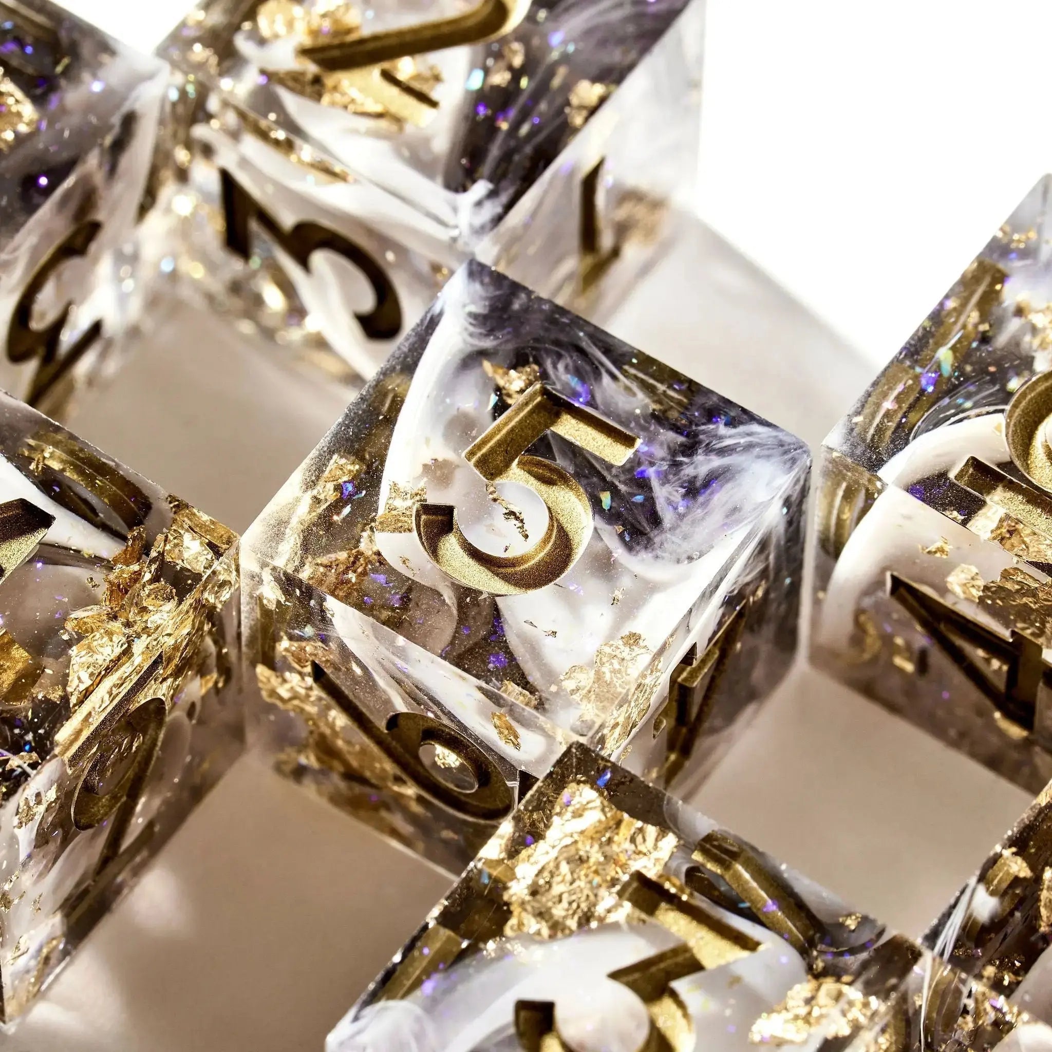 Fall From Grace 7-Piece Polyhedral Dice Set - Dispel Dice - Premium DnD Dice & Accessories