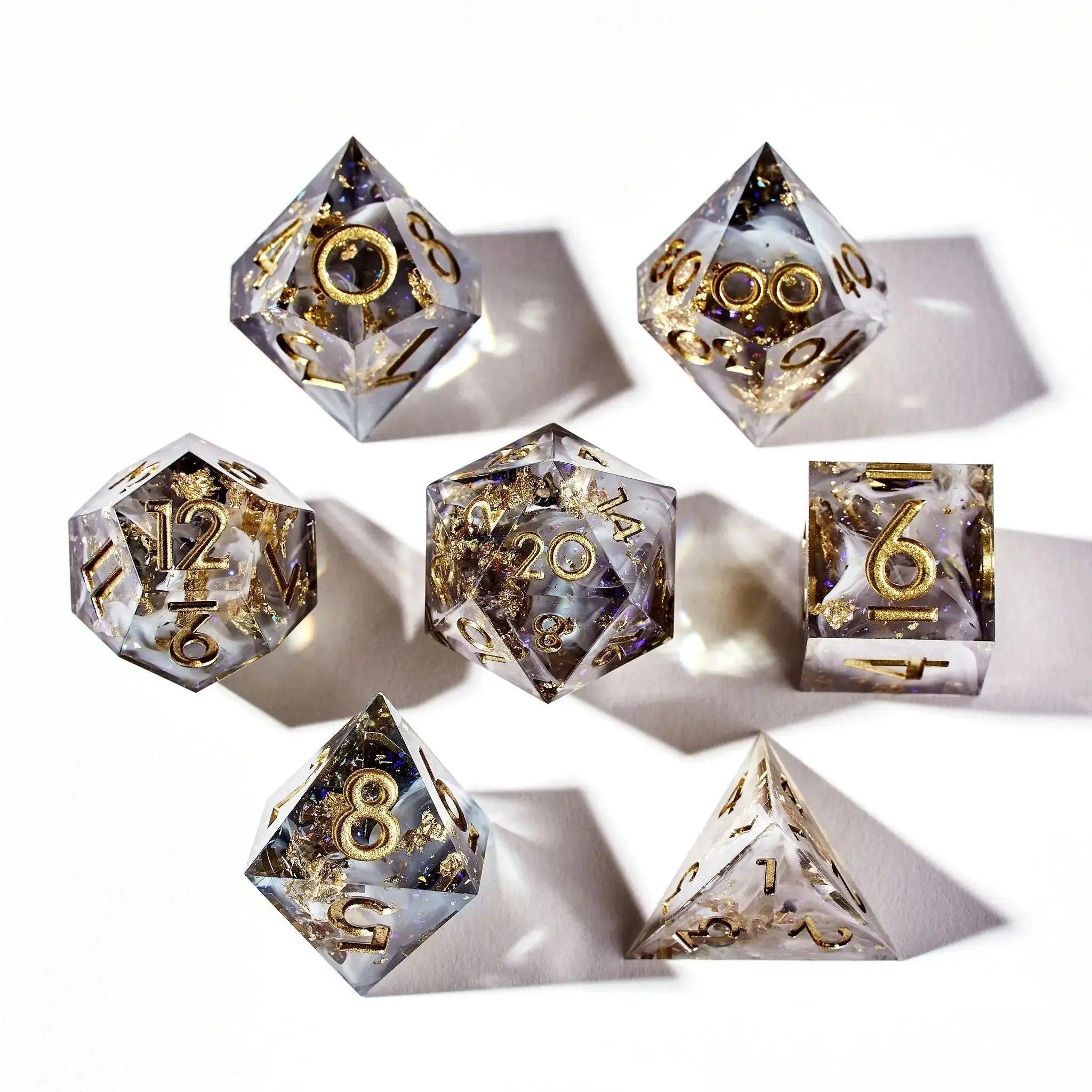 Fall From Grace 7-Piece Polyhedral Dice Set - Dispel Dice - Premium DnD Dice & Accessories # #