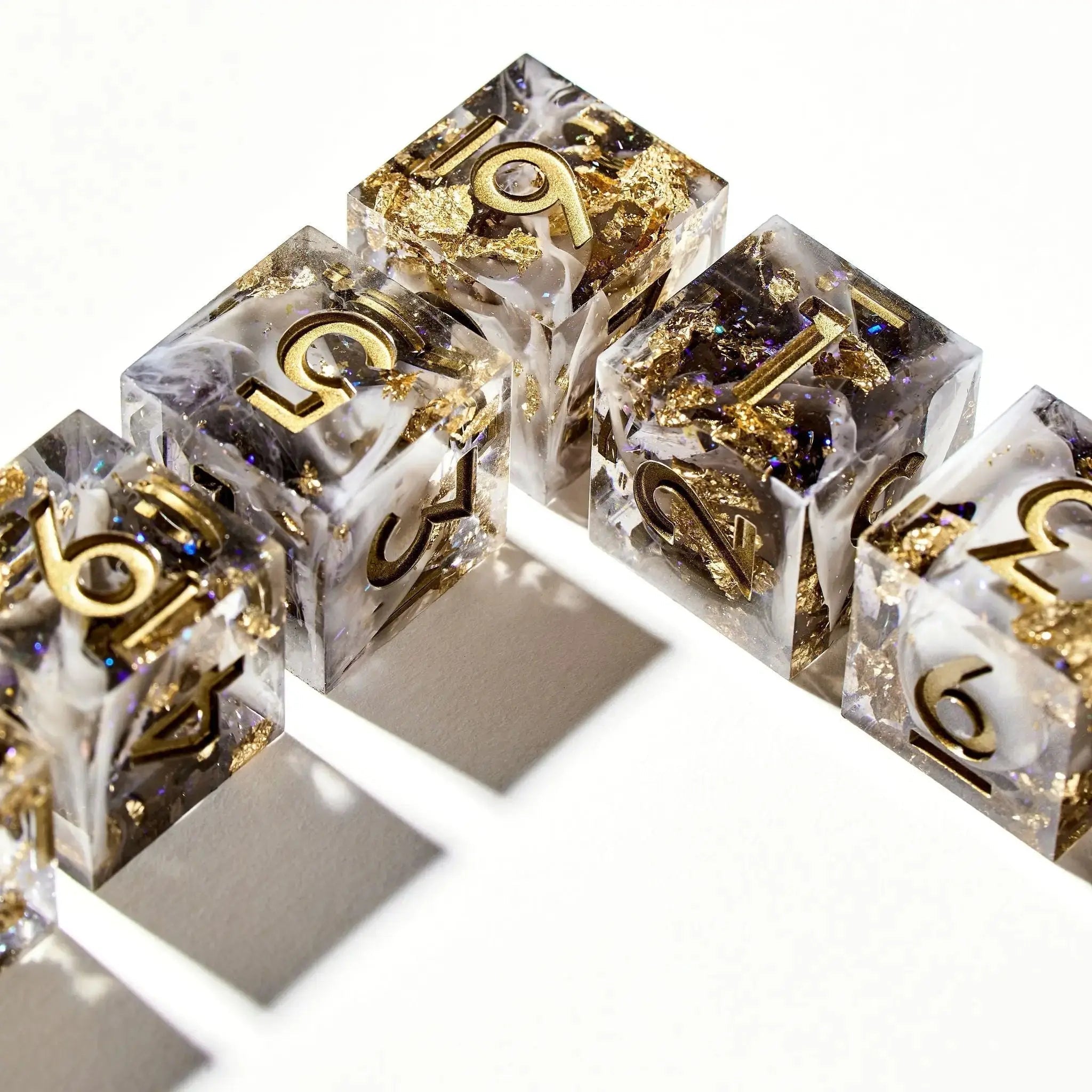 Fall From Grace 7-Piece Polyhedral Dice Set - Dispel Dice - Premium DnD Dice & Accessories