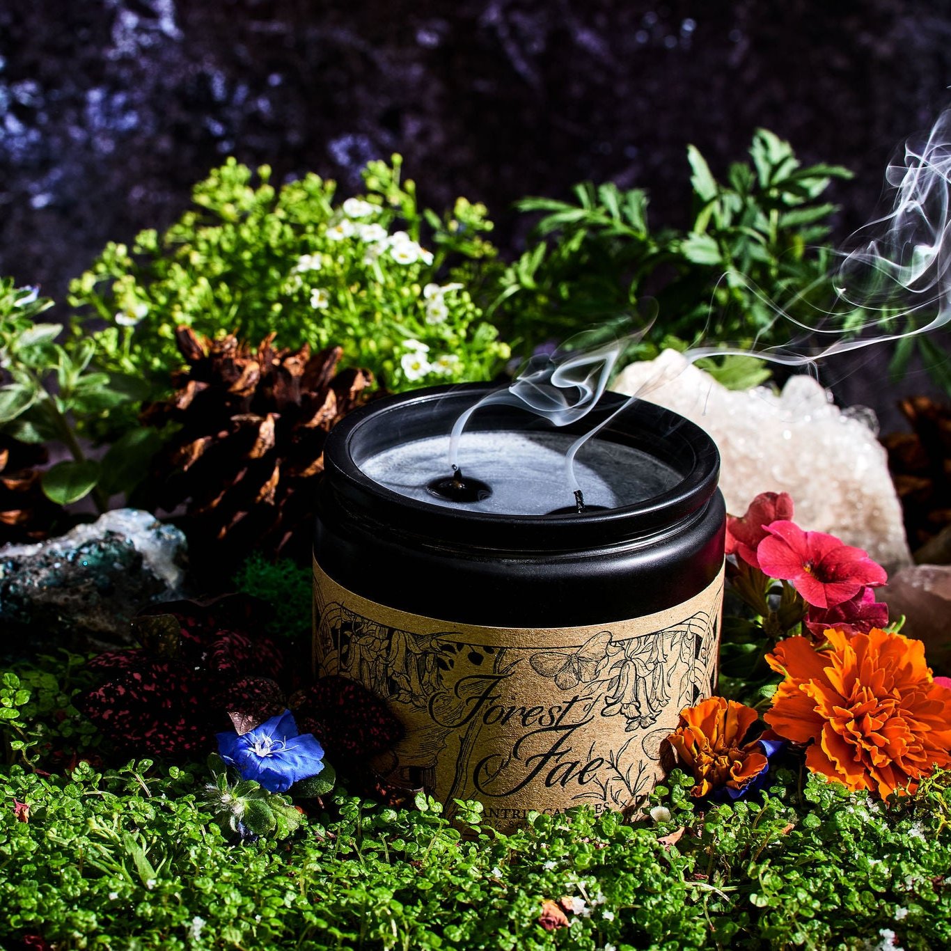 Dispel Dice x Cantrip Candles "Forest of Fae" Scented Soy Candle (12 oz.) - Dispel Dice - Premium DnD Dice & Accessories # #