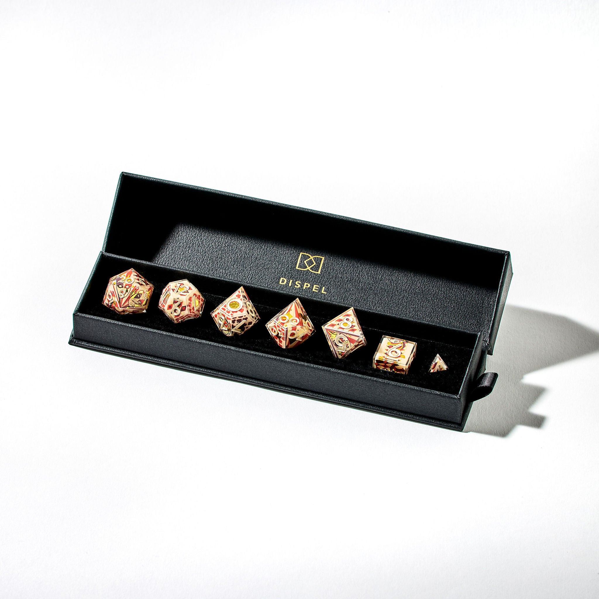 Harlequin 7-Piece Iconic Dice Set - Dispel Dice - Premium DnD Dice & Accessories # #