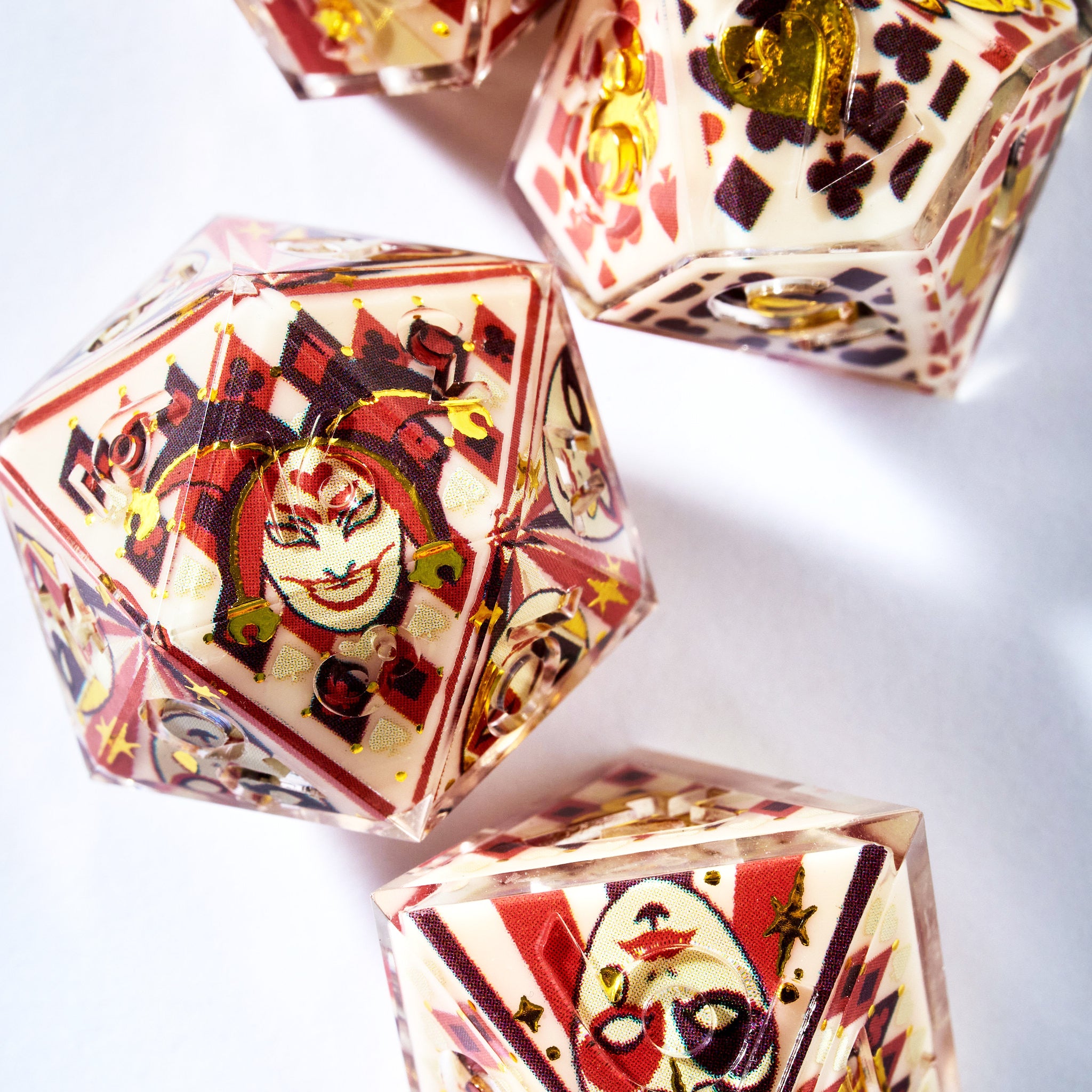 Harlequin 7-Piece Iconic Dice Set - Dispel Dice - Premium DnD Dice & Accessories # #